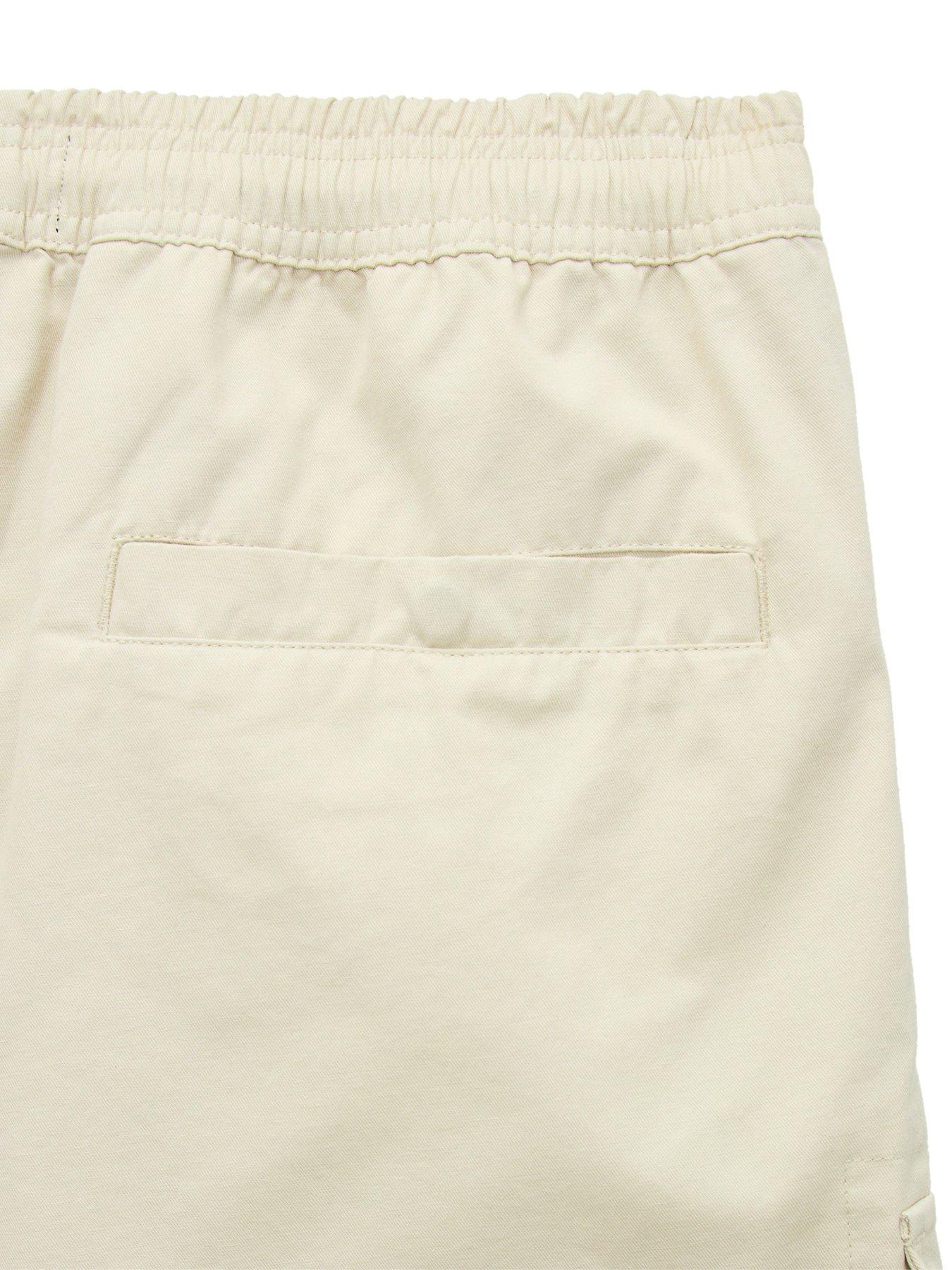 Image 7 of 7 of Weekend Offender Weekend Offender Scopello Drawstring Shorts - Beige