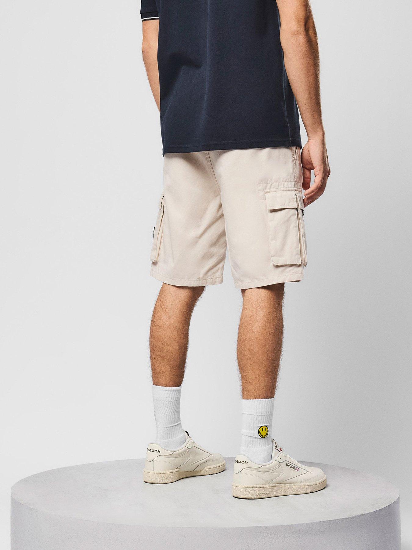 Image 3 of 6 of Weekend Offender Weekend Offender Mascia Cargo Shorts - Beige