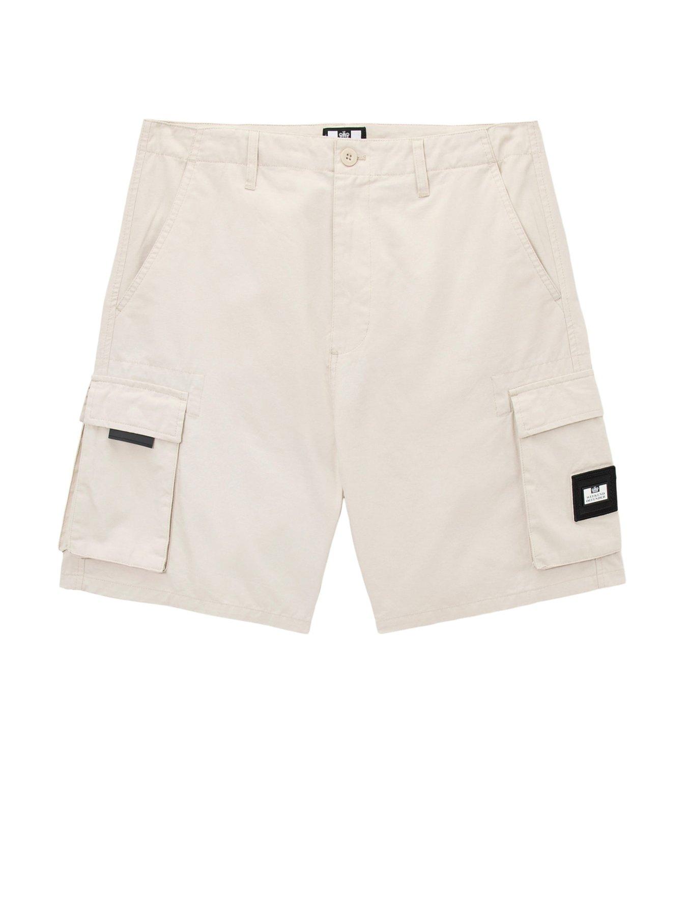 Image 4 of 6 of Weekend Offender Weekend Offender Mascia Cargo Shorts - Beige