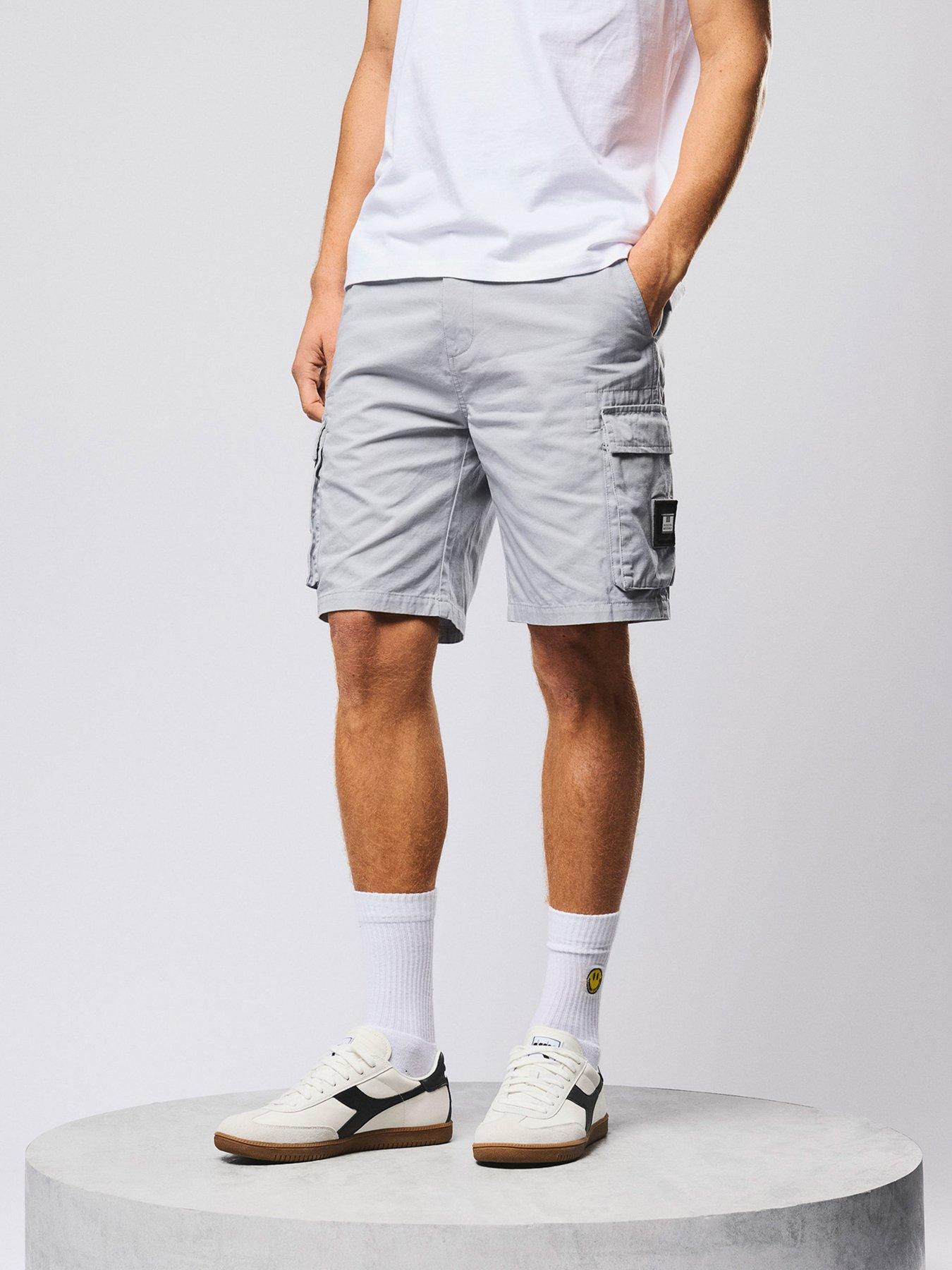 weekend-offender-weekend-offender-mascia-cargo-shorts-greystillFront