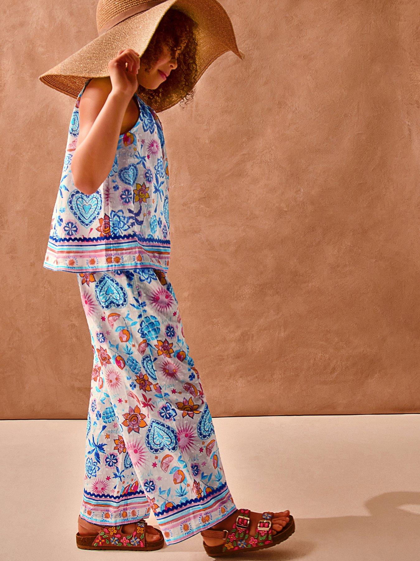 monsoon-girls-hearts-pineapple-trouser-set-cream