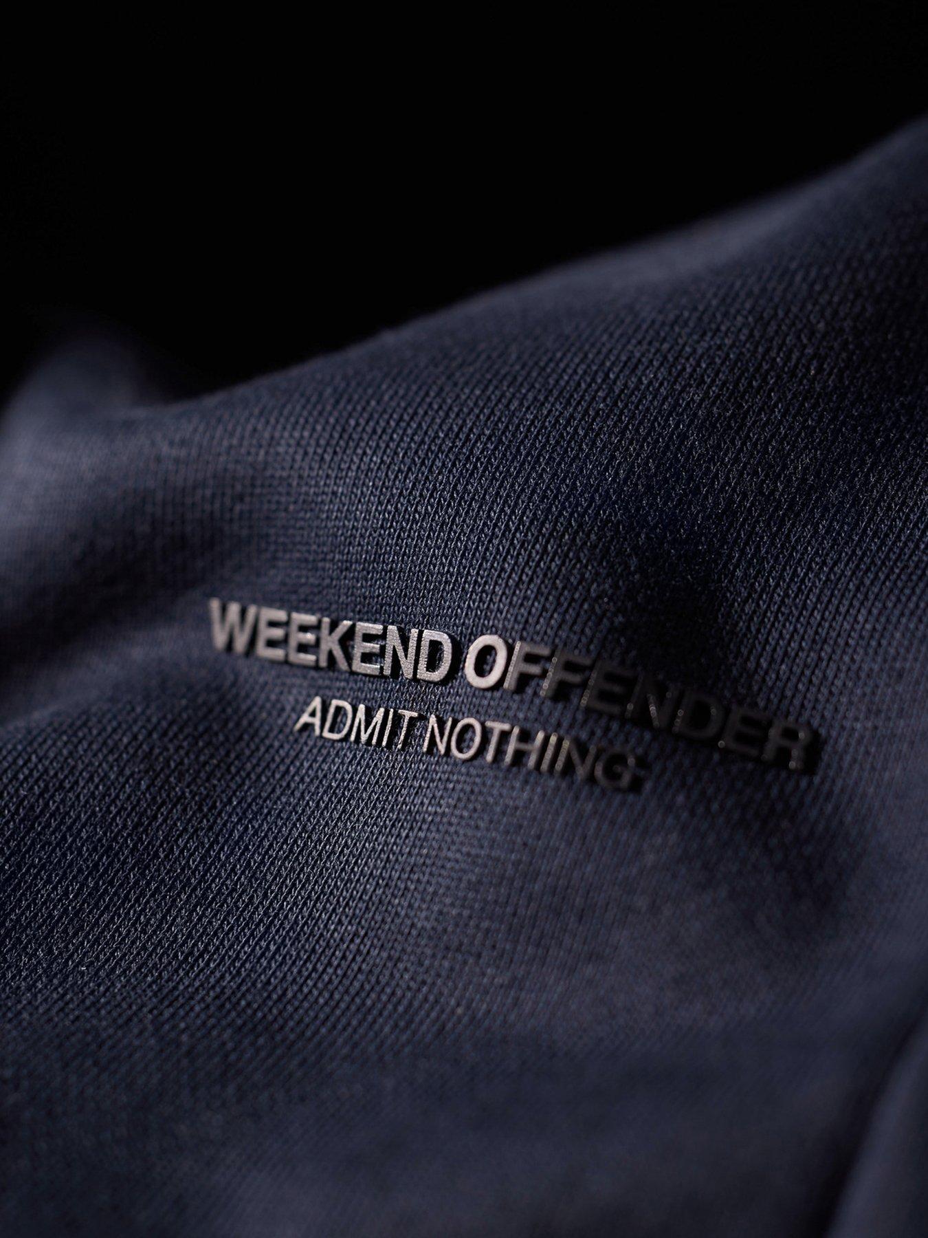 Image 4 of 4 of Weekend Offender Weekend Offender Bronx Tracksuit Set - Navy