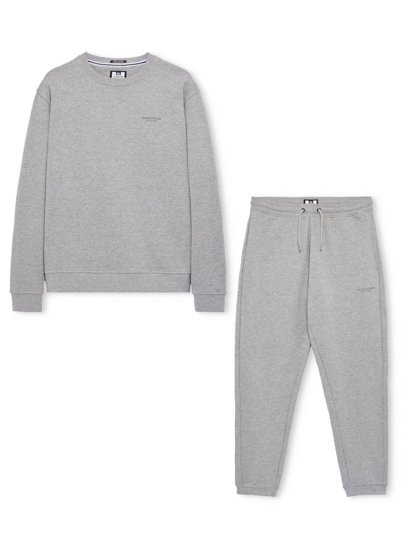 Image 3 of 4 of Weekend Offender Weekend Offender Harlem Tracksuit Set - Grey