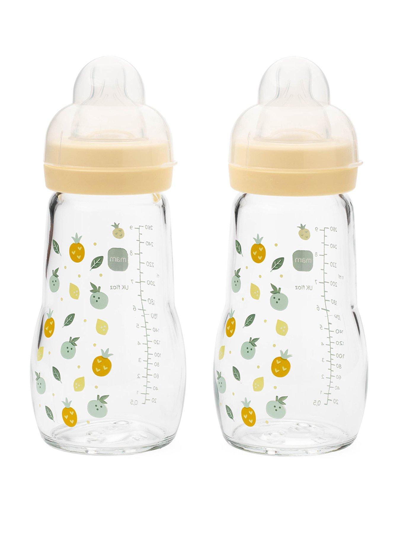 Image 1 of 7 of MAM Feel Good Glass 260ML  Bottle 2PK - Unisex