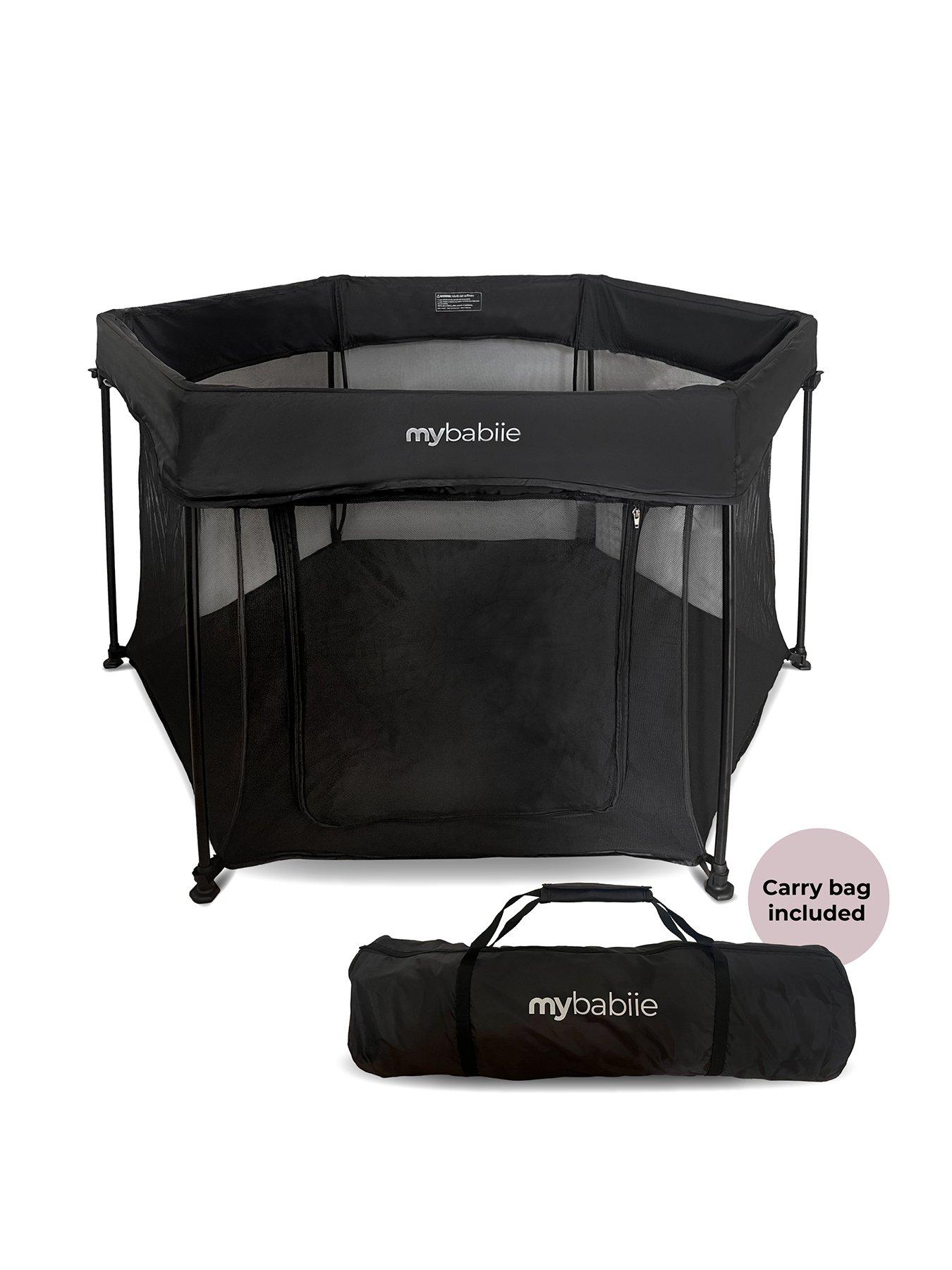 Image 2 of 7 of My Babiie Foldable Baby Playpen - Black