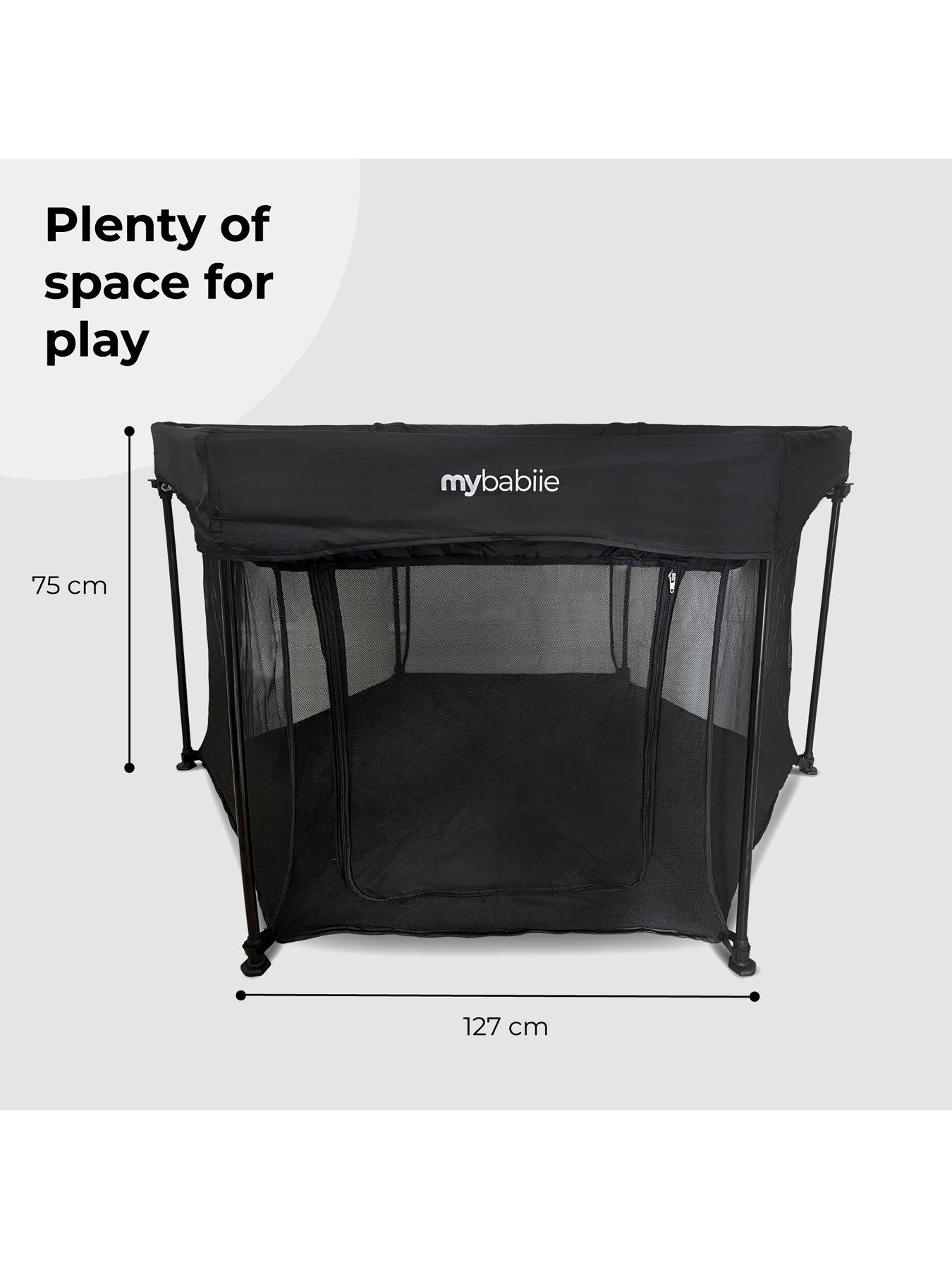 Image 7 of 7 of My Babiie Foldable Baby Playpen - Black