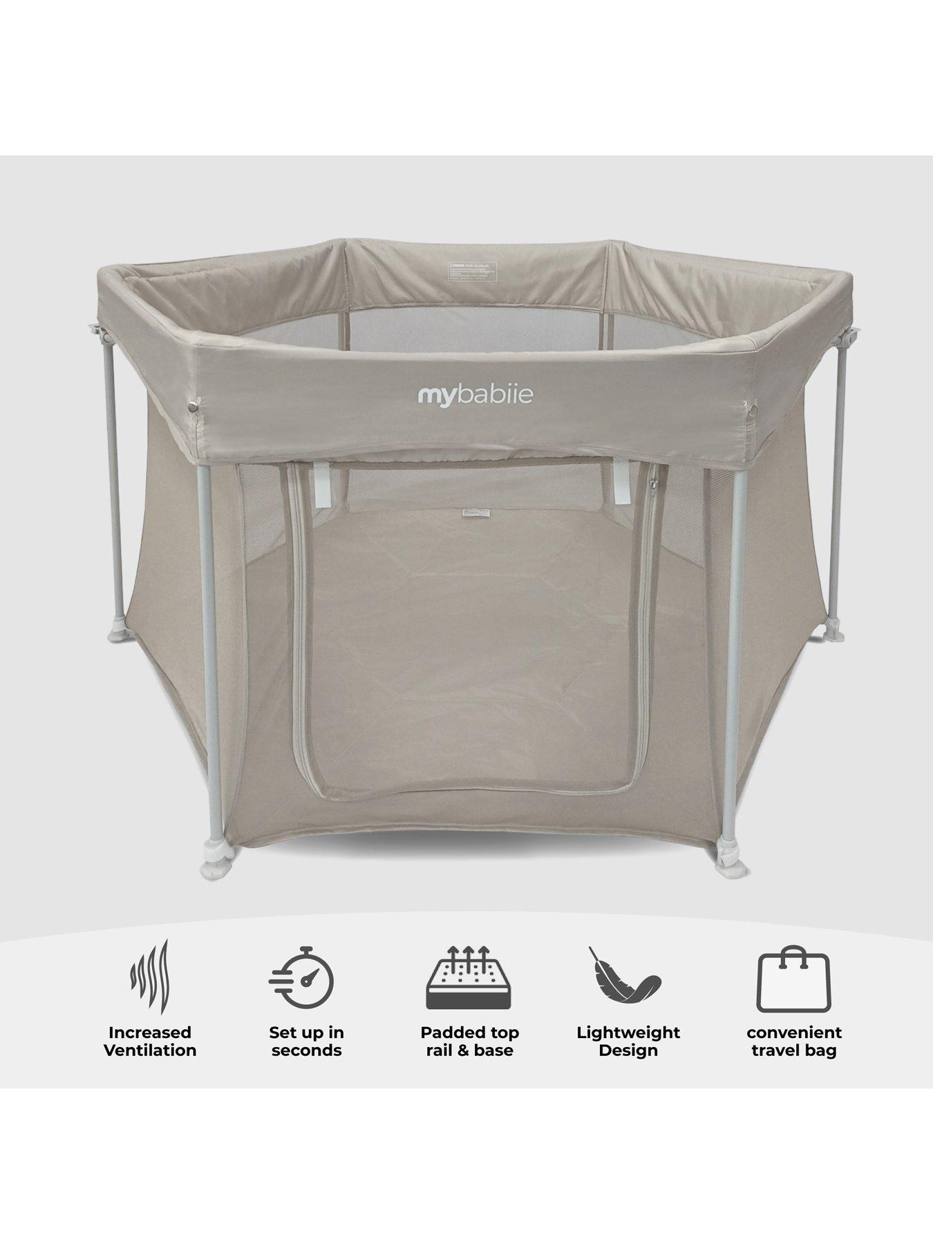 Image 3 of 7 of My Babiie Foldable Baby Playpen - Ivory