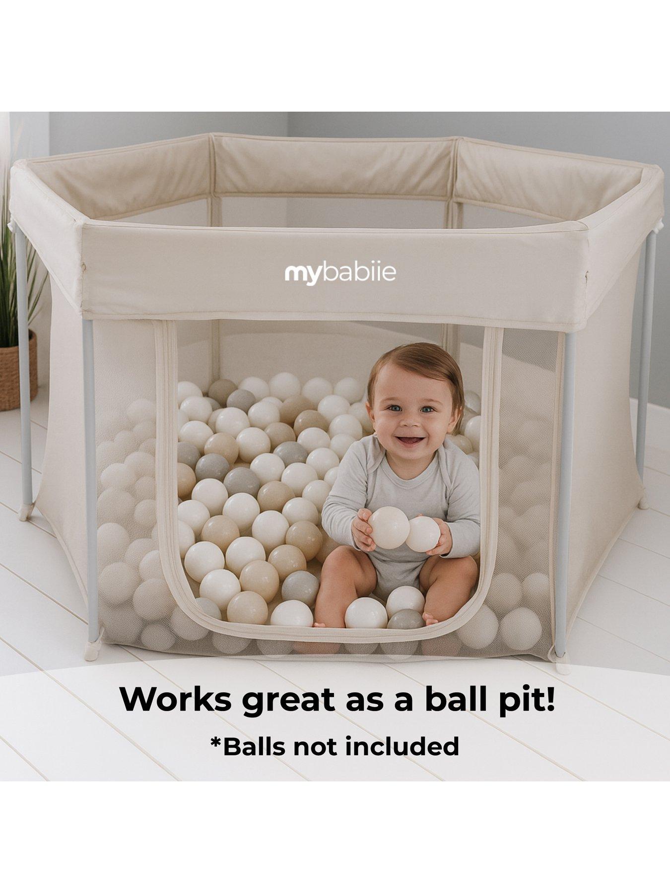 Image 4 of 7 of My Babiie Foldable Baby Playpen - Ivory