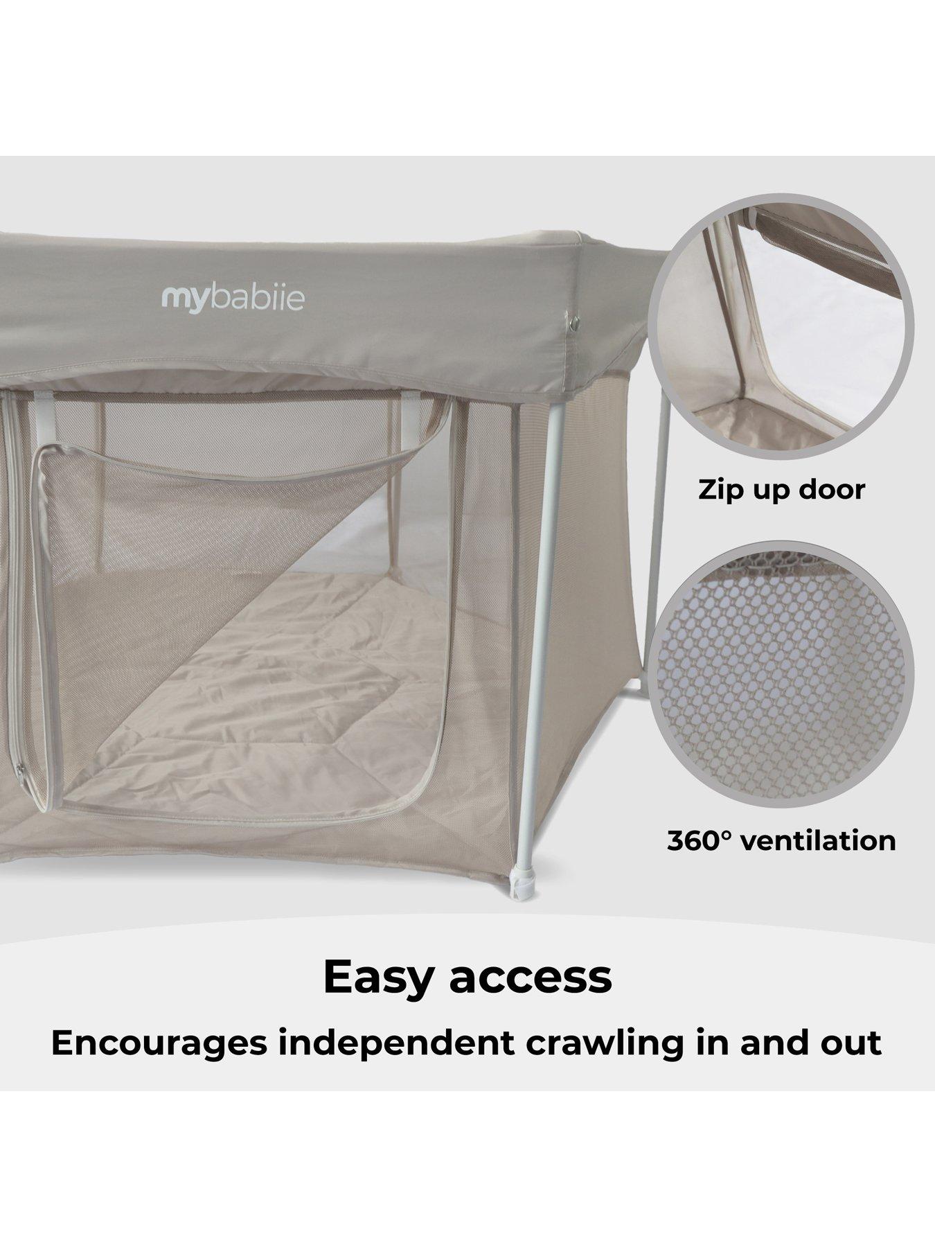 Image 5 of 7 of My Babiie Foldable Baby Playpen - Ivory