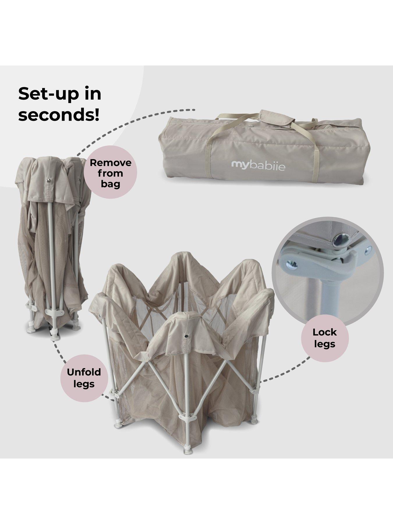 Image 6 of 7 of My Babiie Foldable Baby Playpen - Ivory