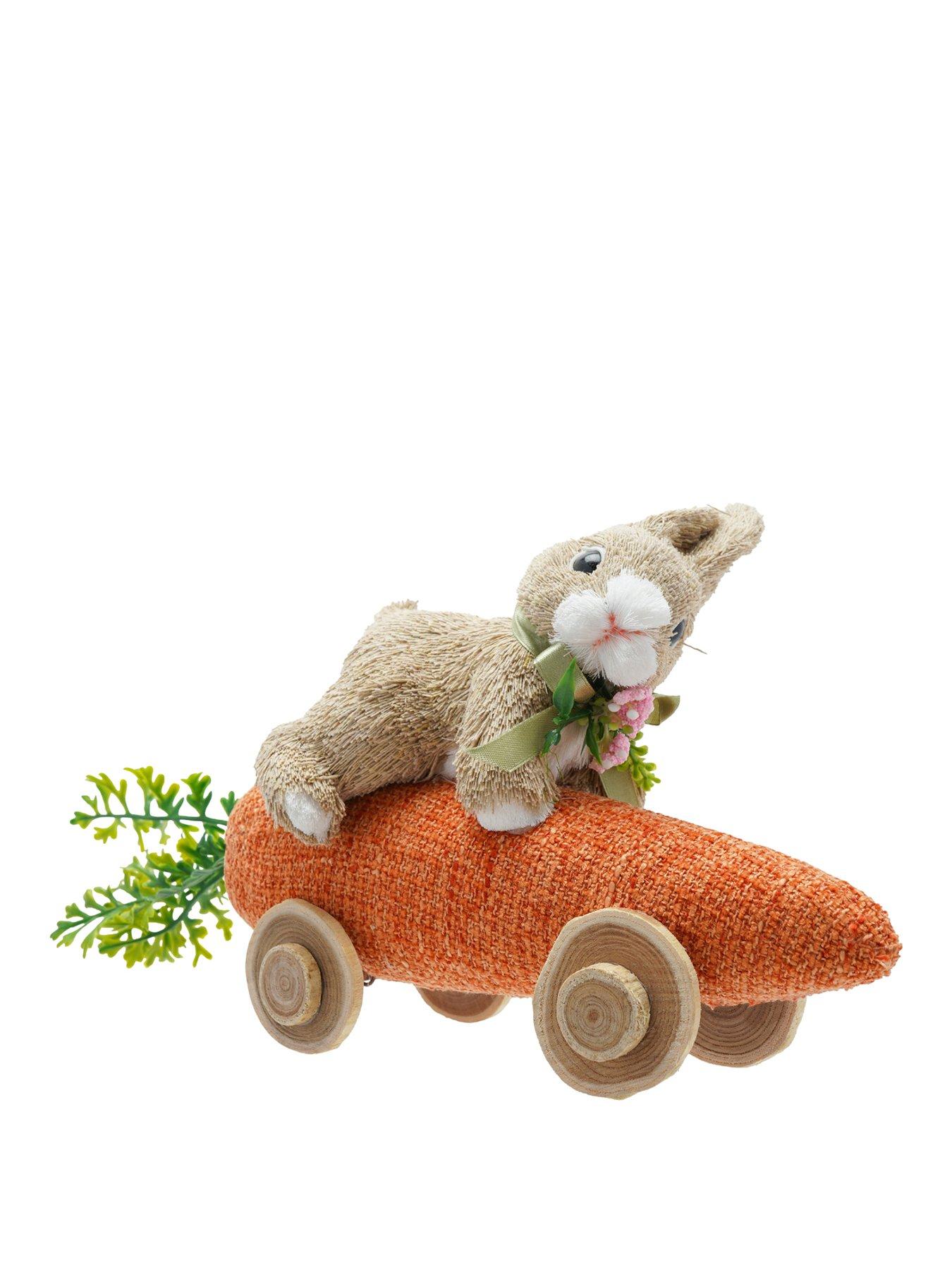 Image 2 of 3 of Bristle Bunny Riding Carrot Car