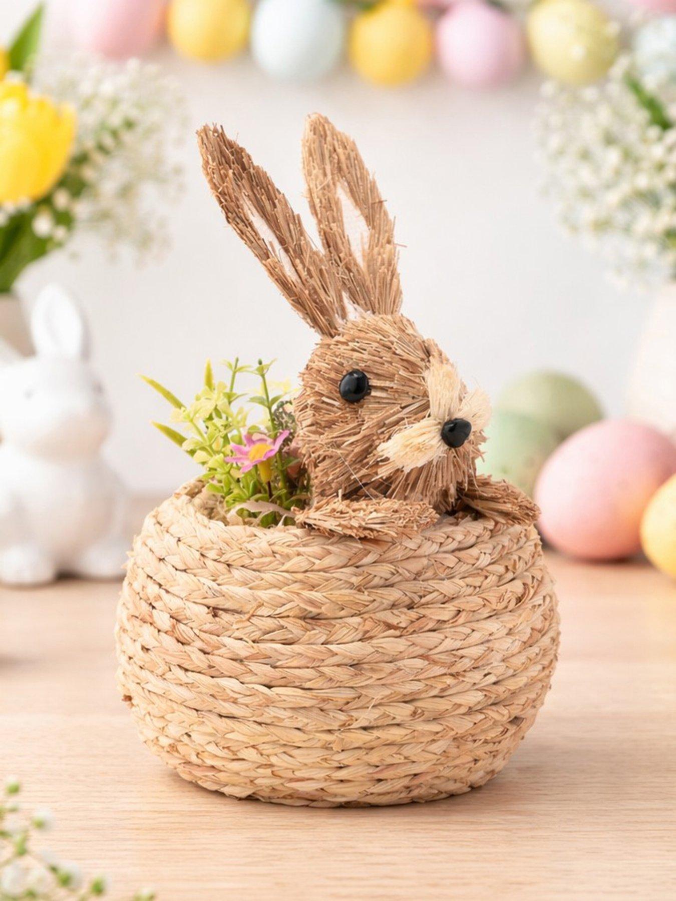 Bristle Bunny In A Basket