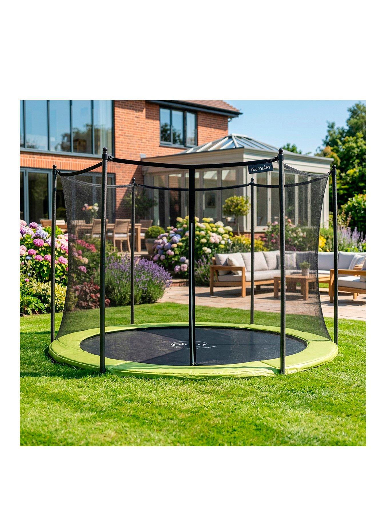 Plum Plum 10ft In-Ground Trampoline Springsafe Trampoline  &  Enclosure
