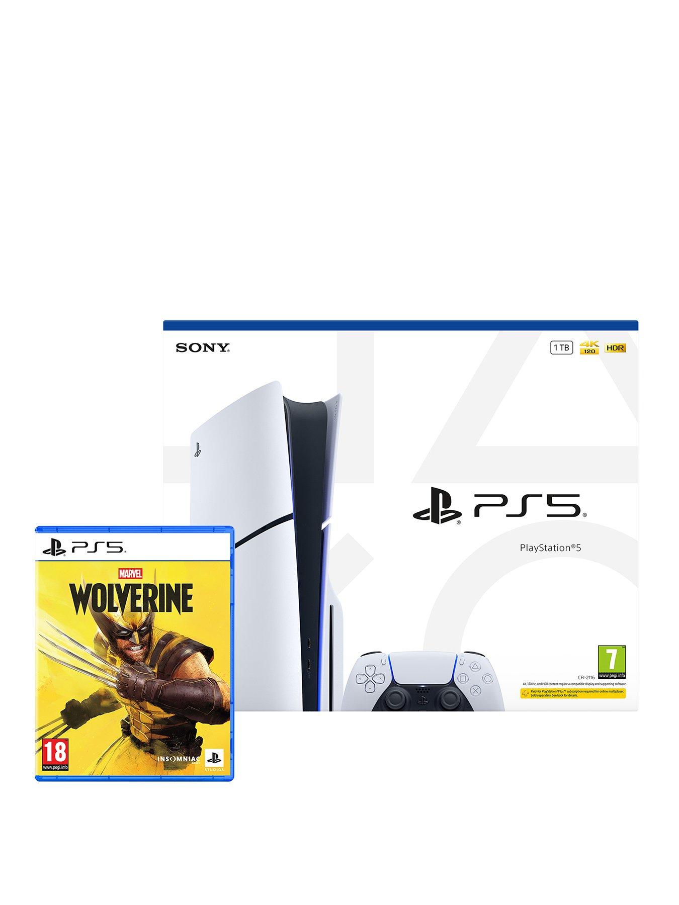 Image 1 of 8 of PlayStation 5 PlayStation&reg;5 Disc Console &ndash; 1TB &amp;&nbsp;Marvel's&nbsp;Wolverine