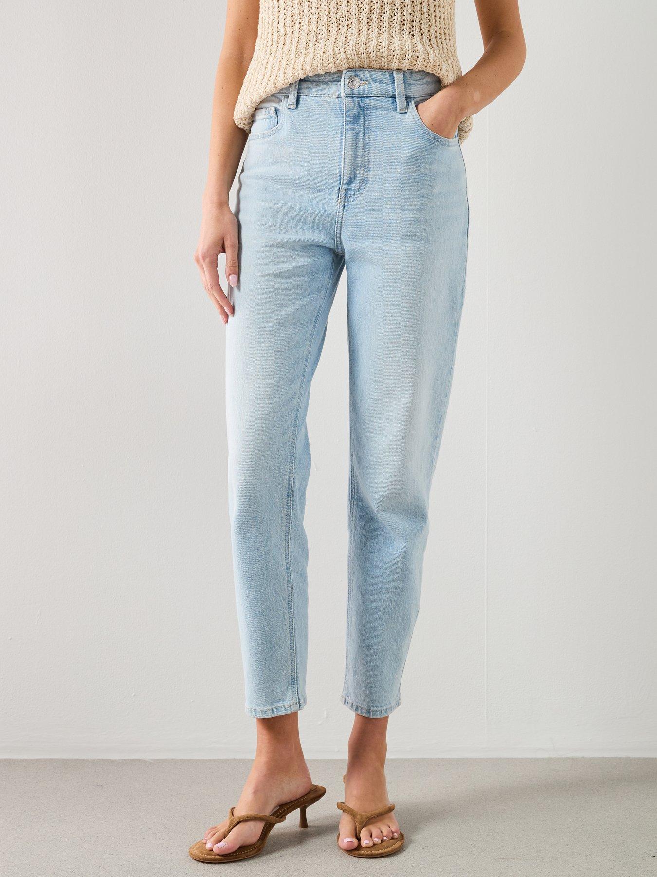 Mango Newmom Comfort High-Rise Jeans - Blue