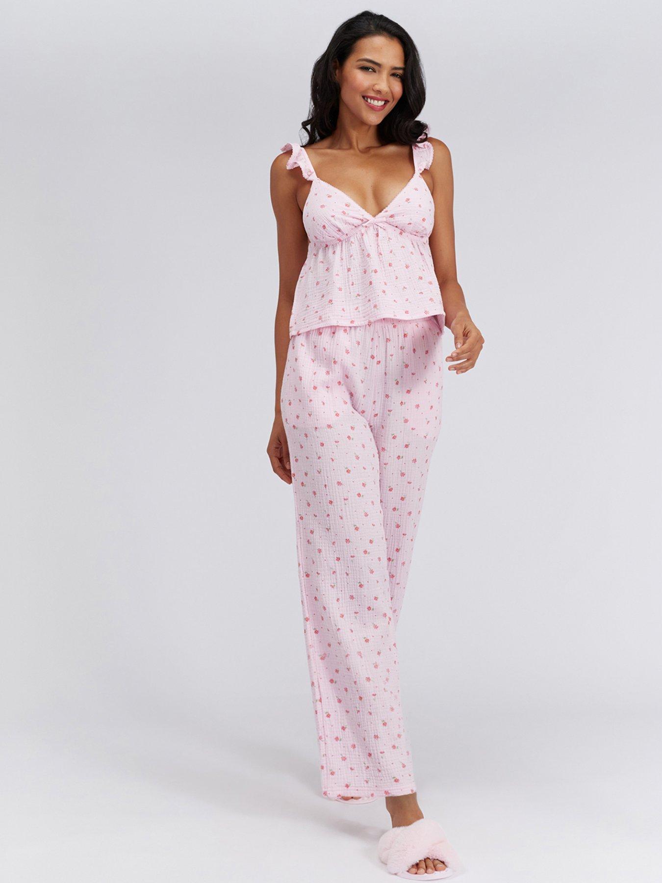 Boux Avenue Floral Cotton Pyjama Set - Pink Mix