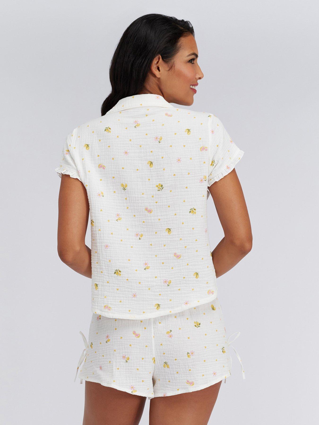 boux-avenue-lemon-cotton-short-pyjama-set-ivory-mixstillFront
