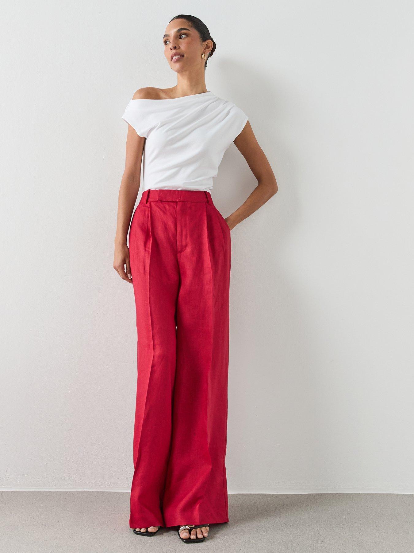 Image 3 of 6 of Mango Asymmetric Ruched Top - White