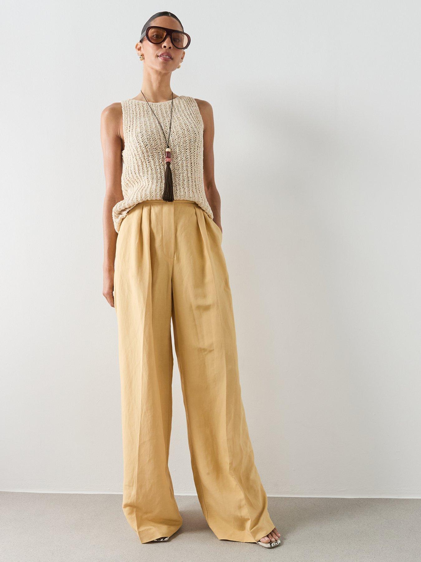 Image 3 of 6 of Mango Round-neck Knitted Top - Sand
