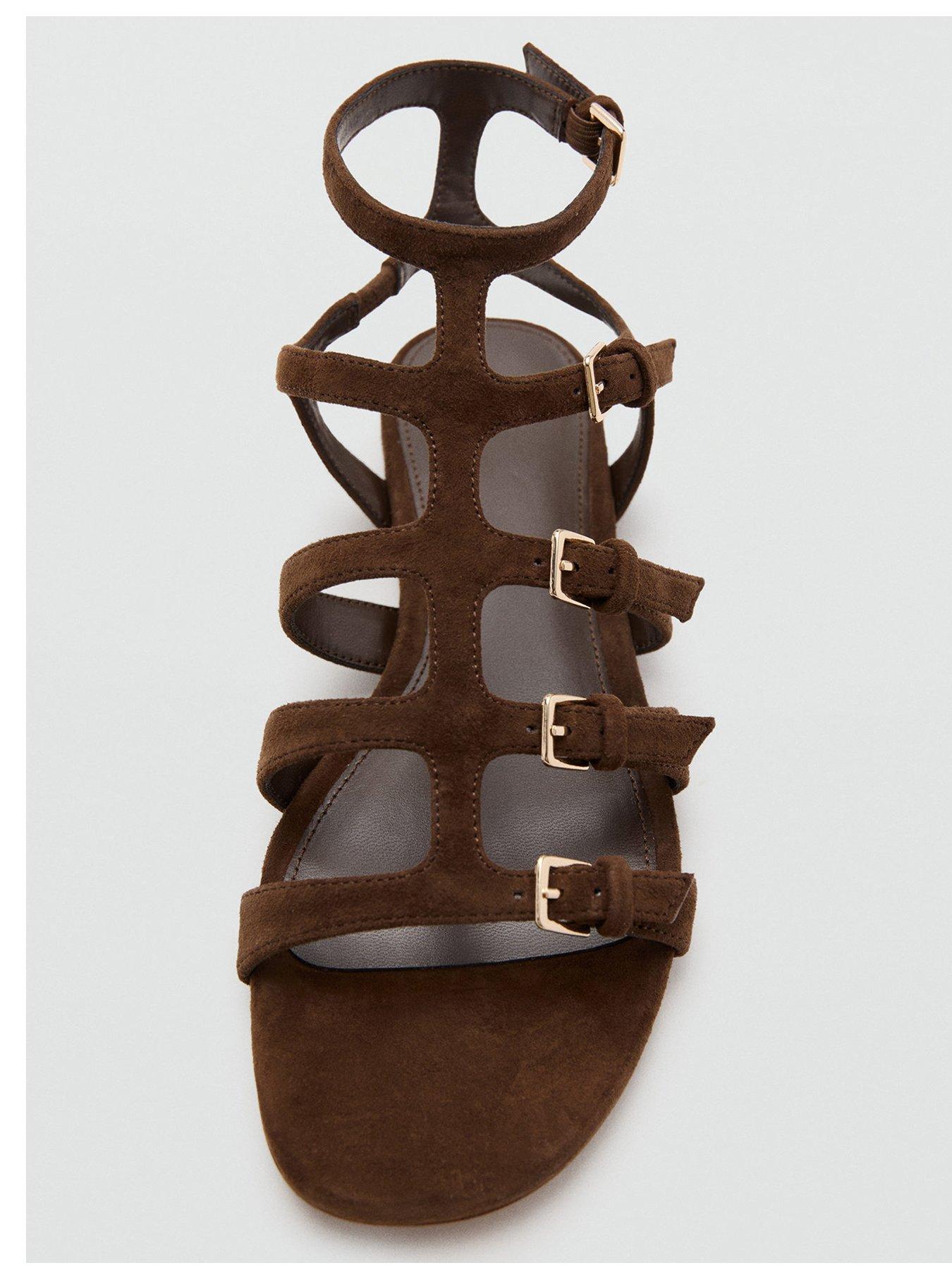 Image 4 of 4 of Mango Sandals Romi - Brown