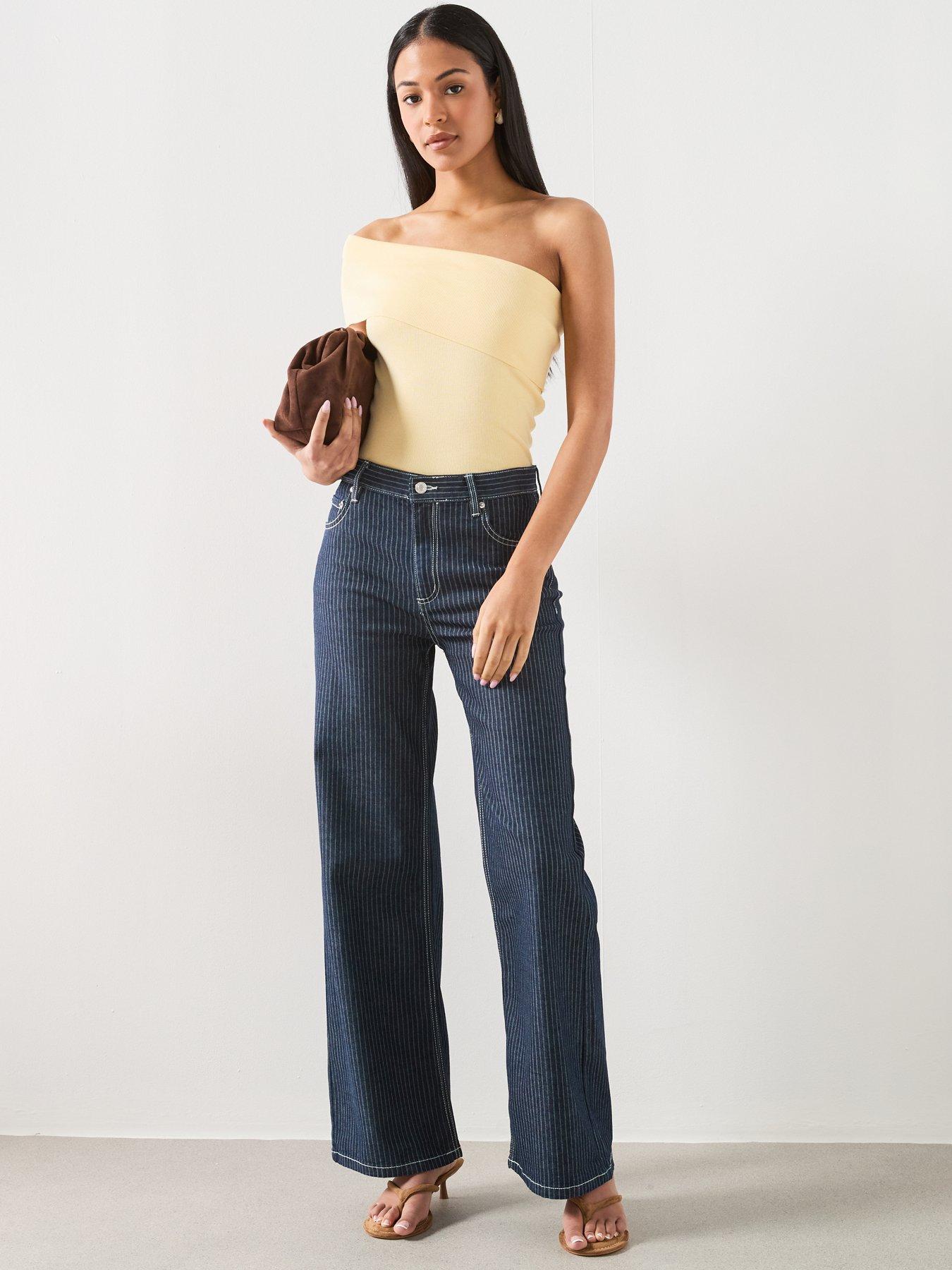 Image 3 of 6 of Mango Strapless Knitted Top - Yellow