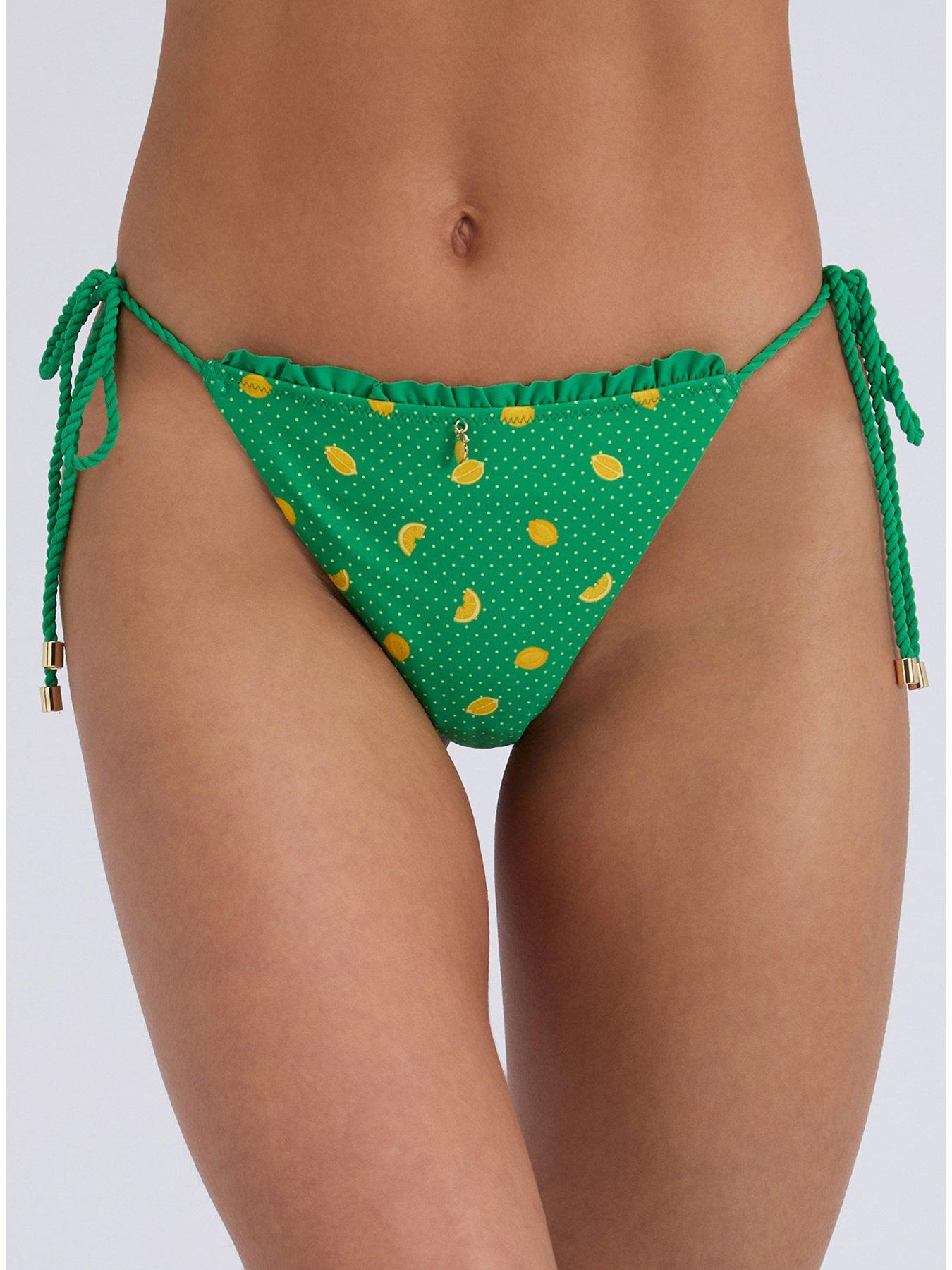 Boux Avenue Ithaca String Side Bikini Brief - Green