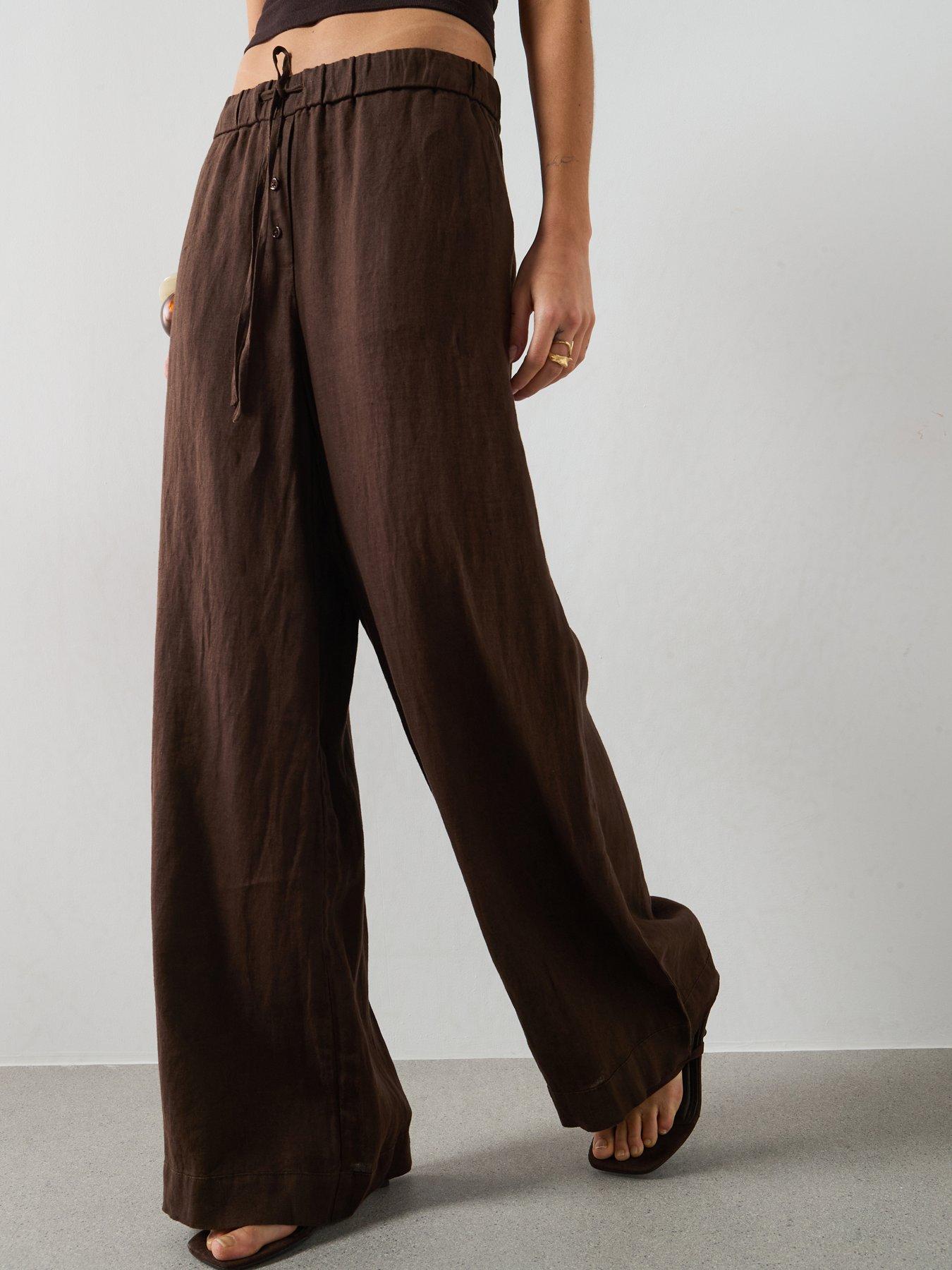 Image 3 of 6 of Mango Trousers Soma - Brown