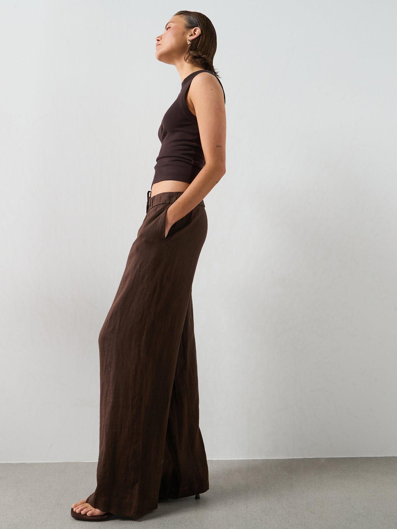 Image 5 of 6 of Mango Trousers Soma - Brown