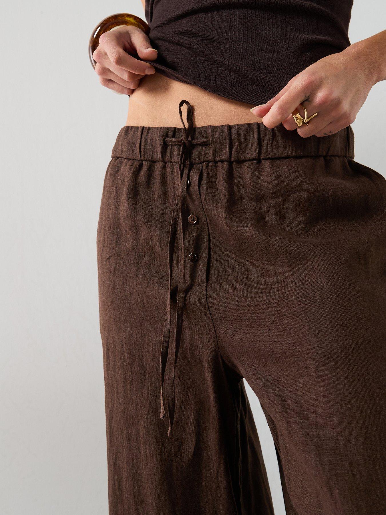 Image 6 of 6 of Mango Trousers Soma - Brown