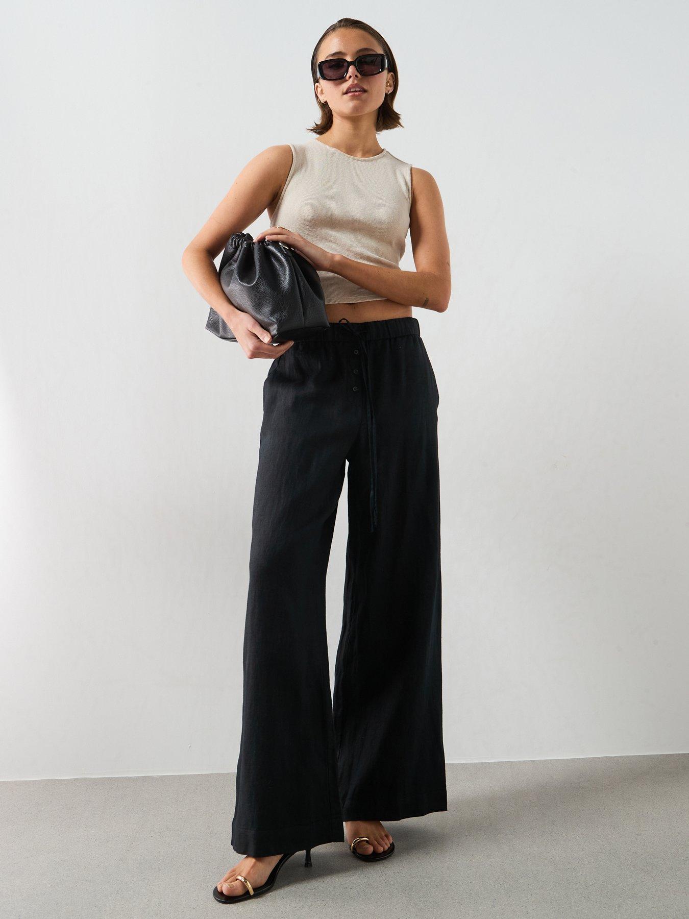 Mango Trousers Soma - Black