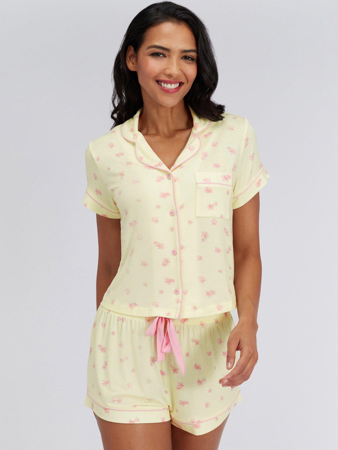 Image 7 of 7 of Boux Avenue Floral Modal Short Pyjama Set - Yellow