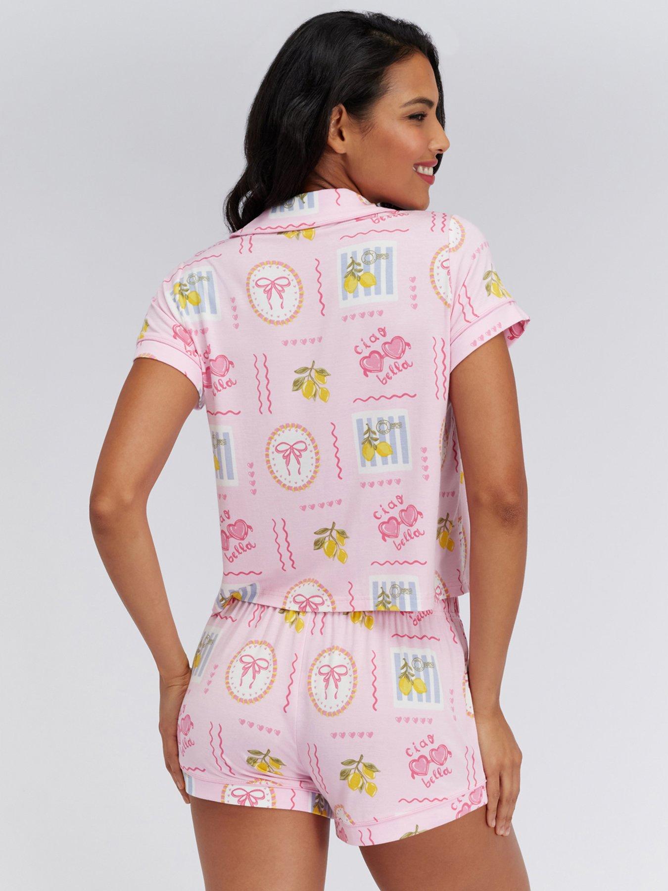 boux-avenue-postcard-modal-short-pyjama-set-pinkstillFront