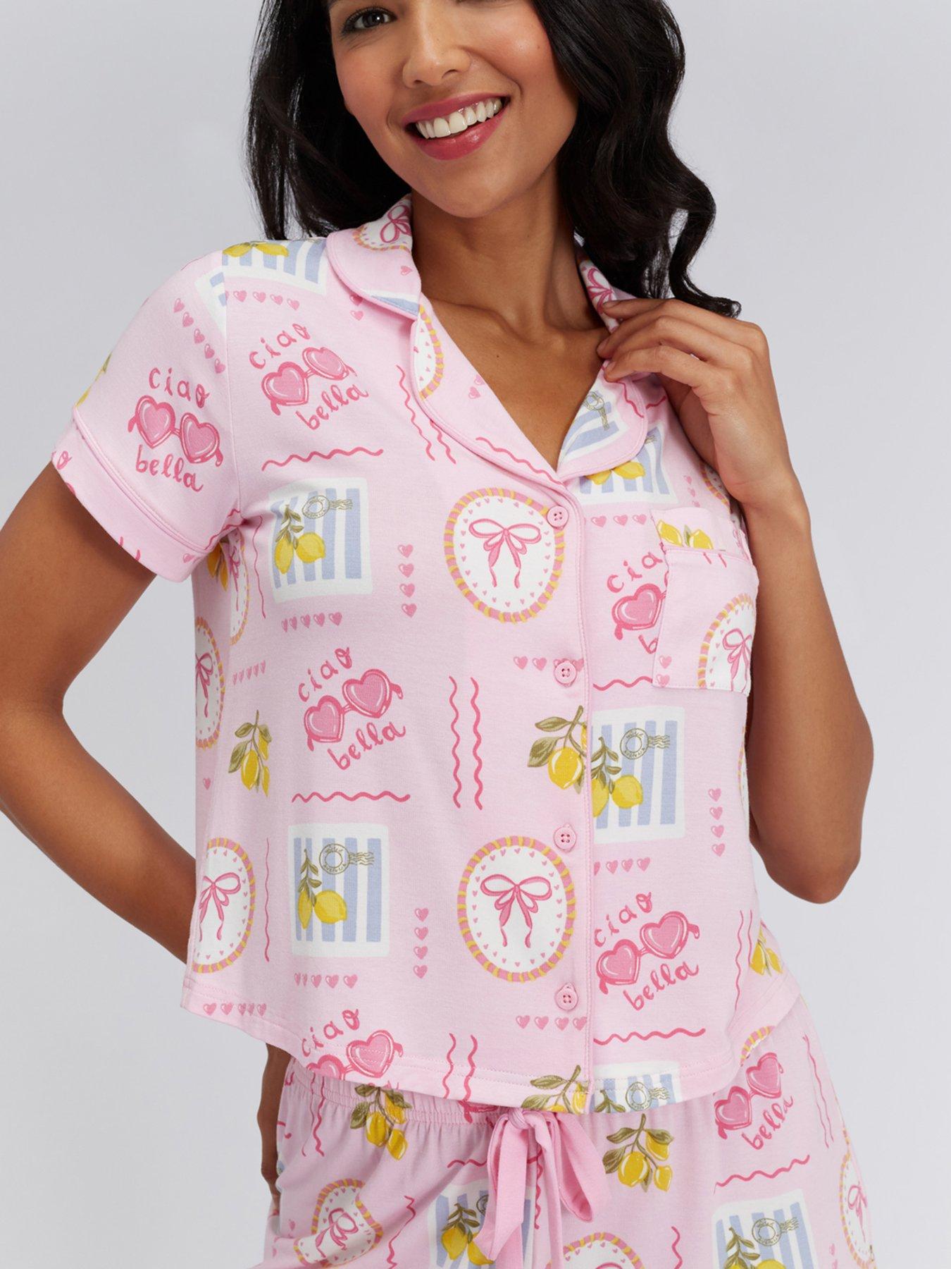 boux-avenue-postcard-modal-short-pyjama-set-pinkoutfit
