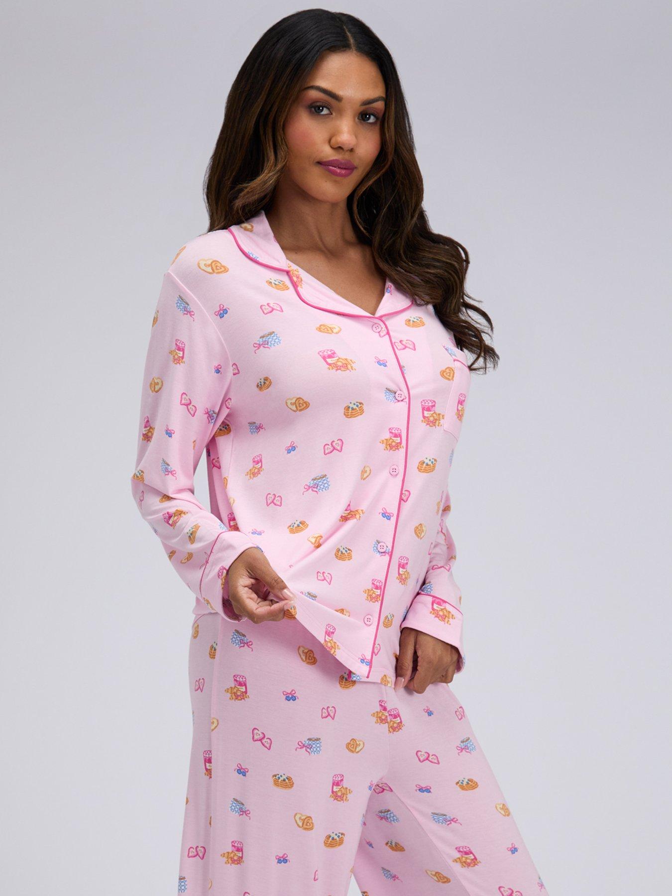 Image 5 of 7 of Boux Avenue Breakfast Modal Pyjama Set - Pink