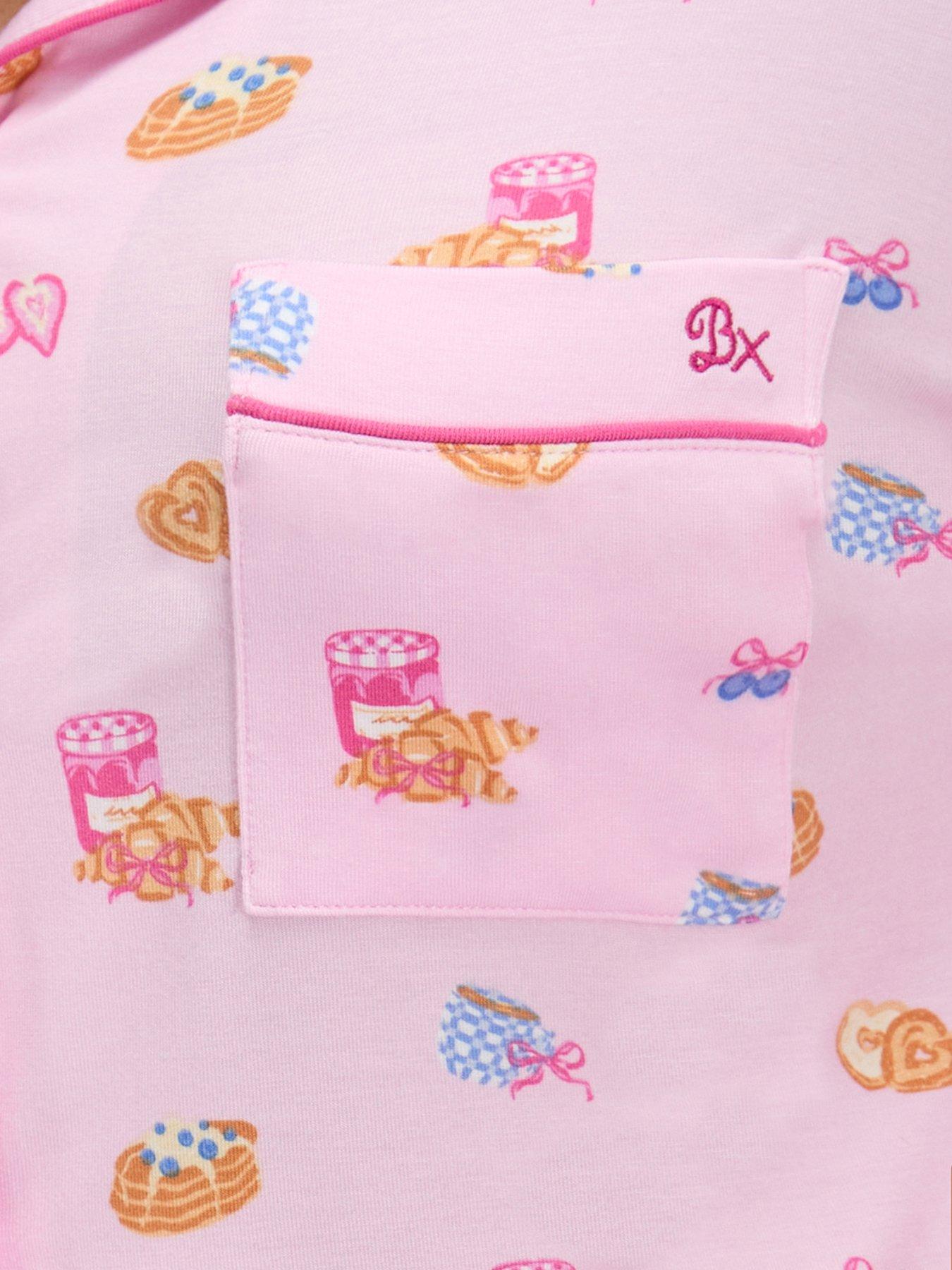 Image 7 of 7 of Boux Avenue Breakfast Modal Pyjama Set - Pink
