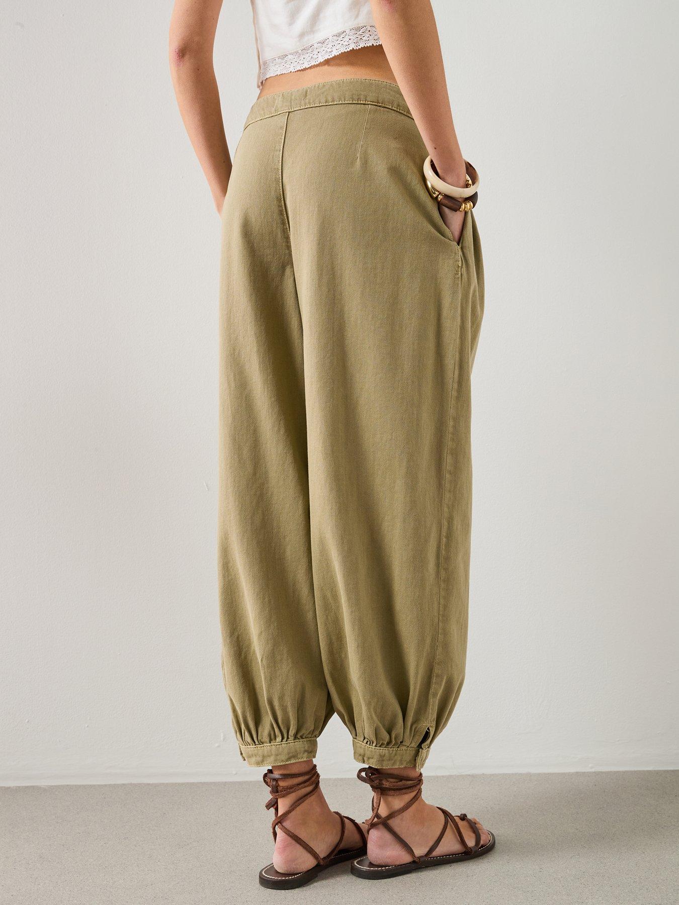 Image 2 of 6 of Mango Baggy Mid-rise Jeans - khaki