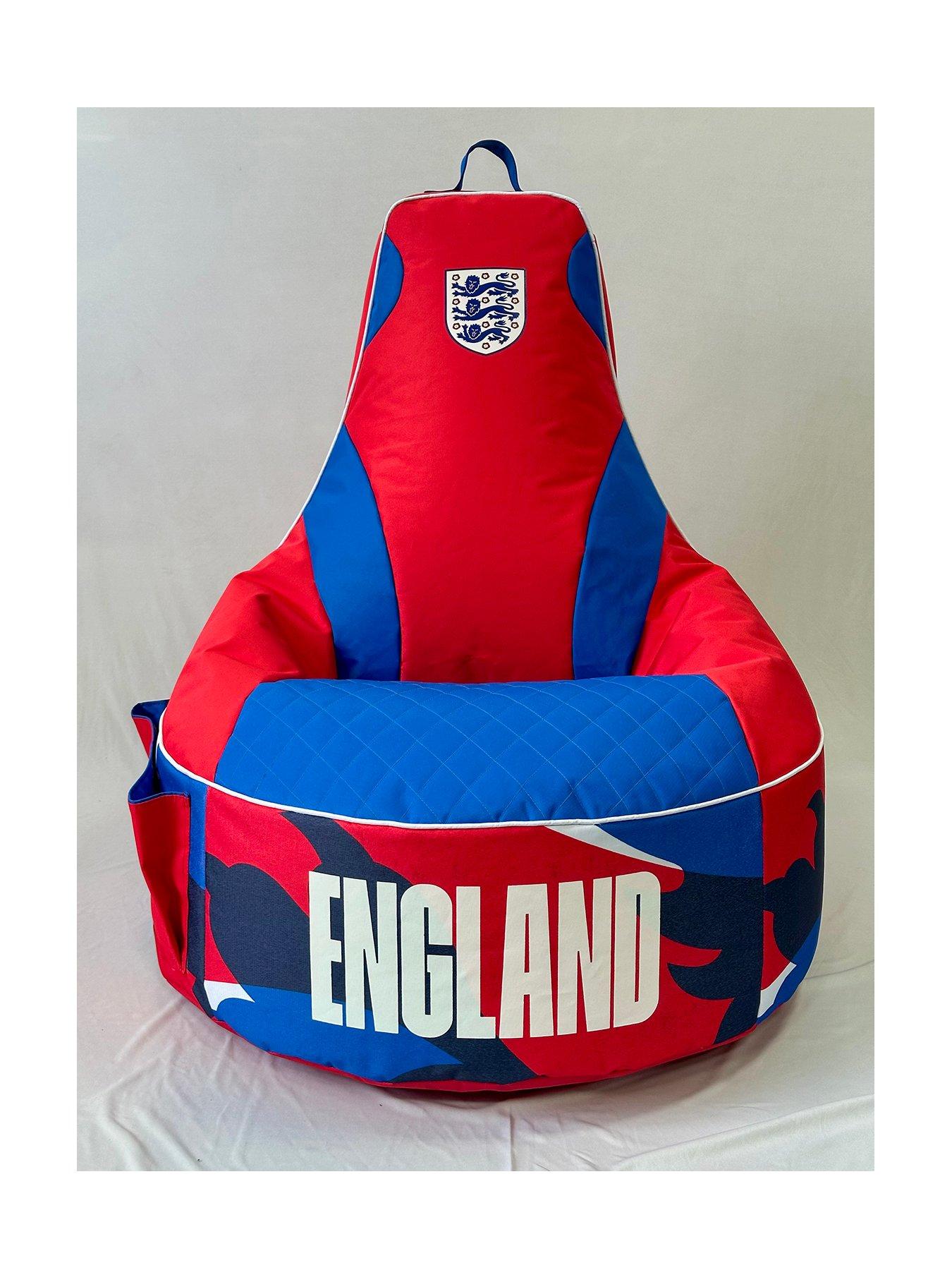 KAIKOO England Football Club Large Xl Gamer Beanbag Chair