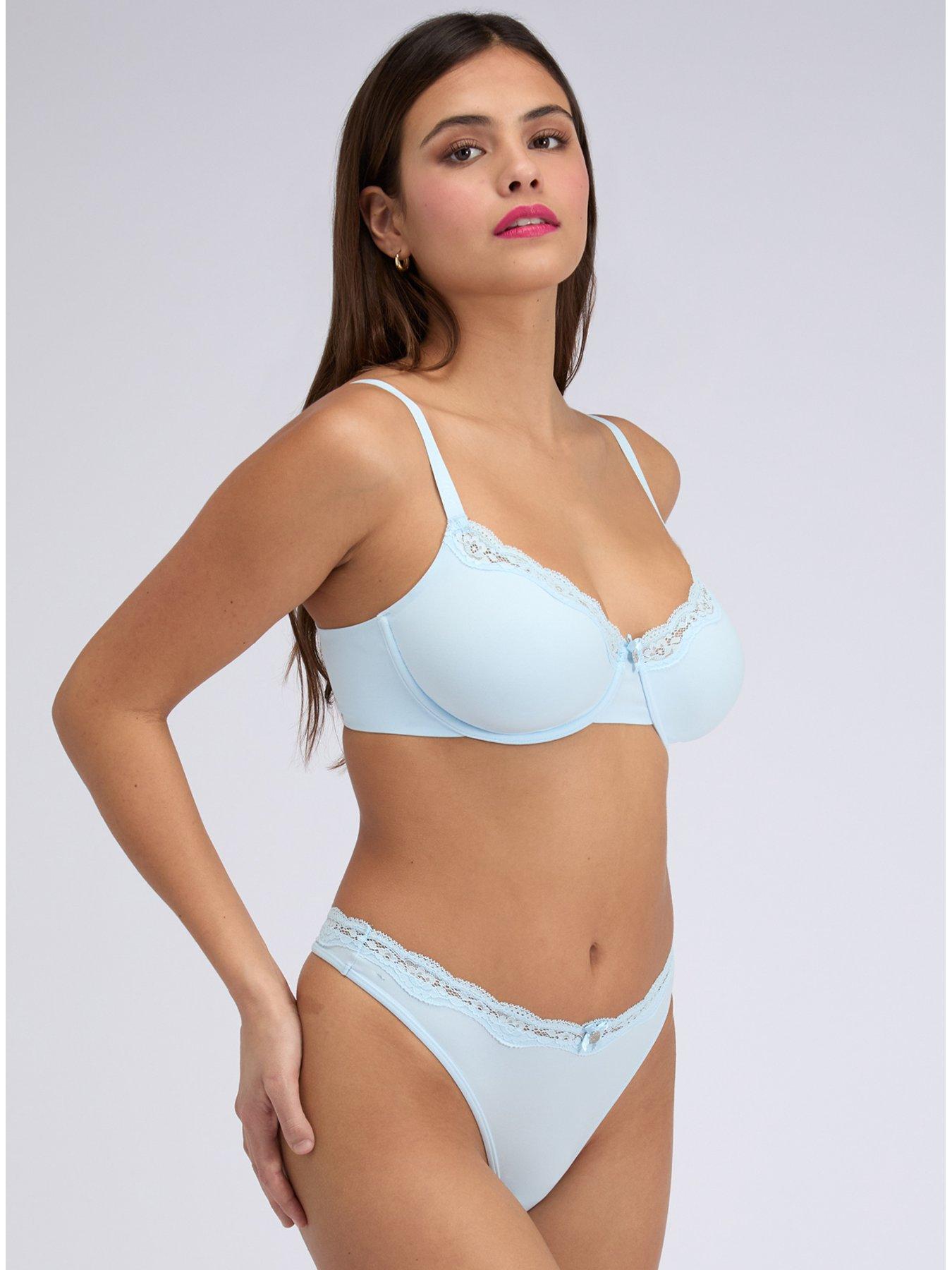 Image 4 of 4 of Boux Avenue Softest Ever Thong - Light Blue
