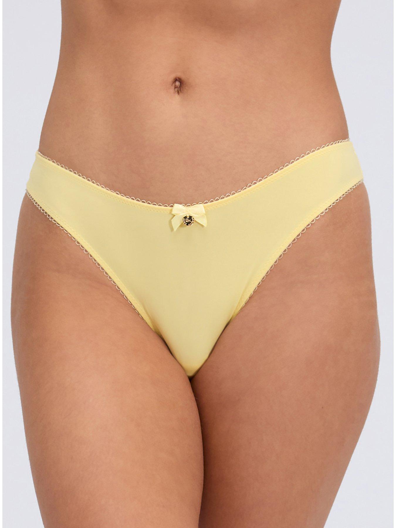 Boux Avenue Boux Avenue Sabrina Thong - Butter Yellow