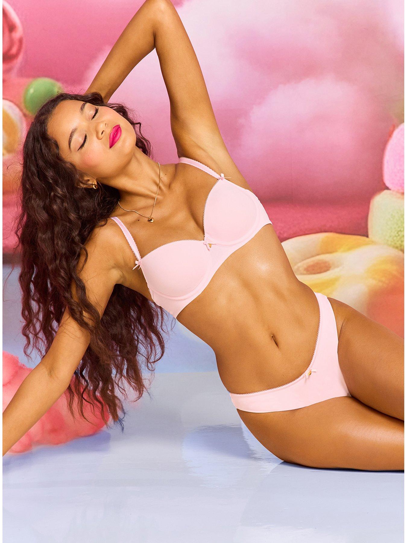 Boux Avenue Emma Micro Fibre Thong - Blush Pink