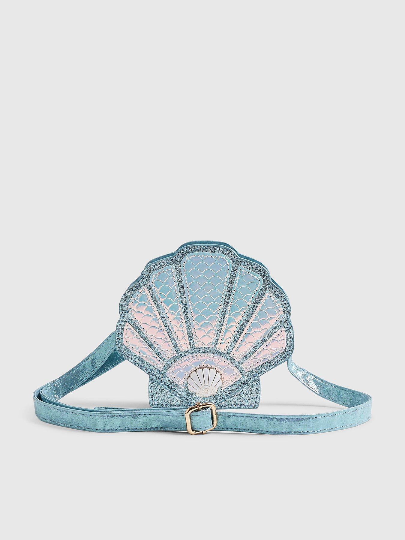 River Island Older Girls Seashell Cross Body Bag - Blue