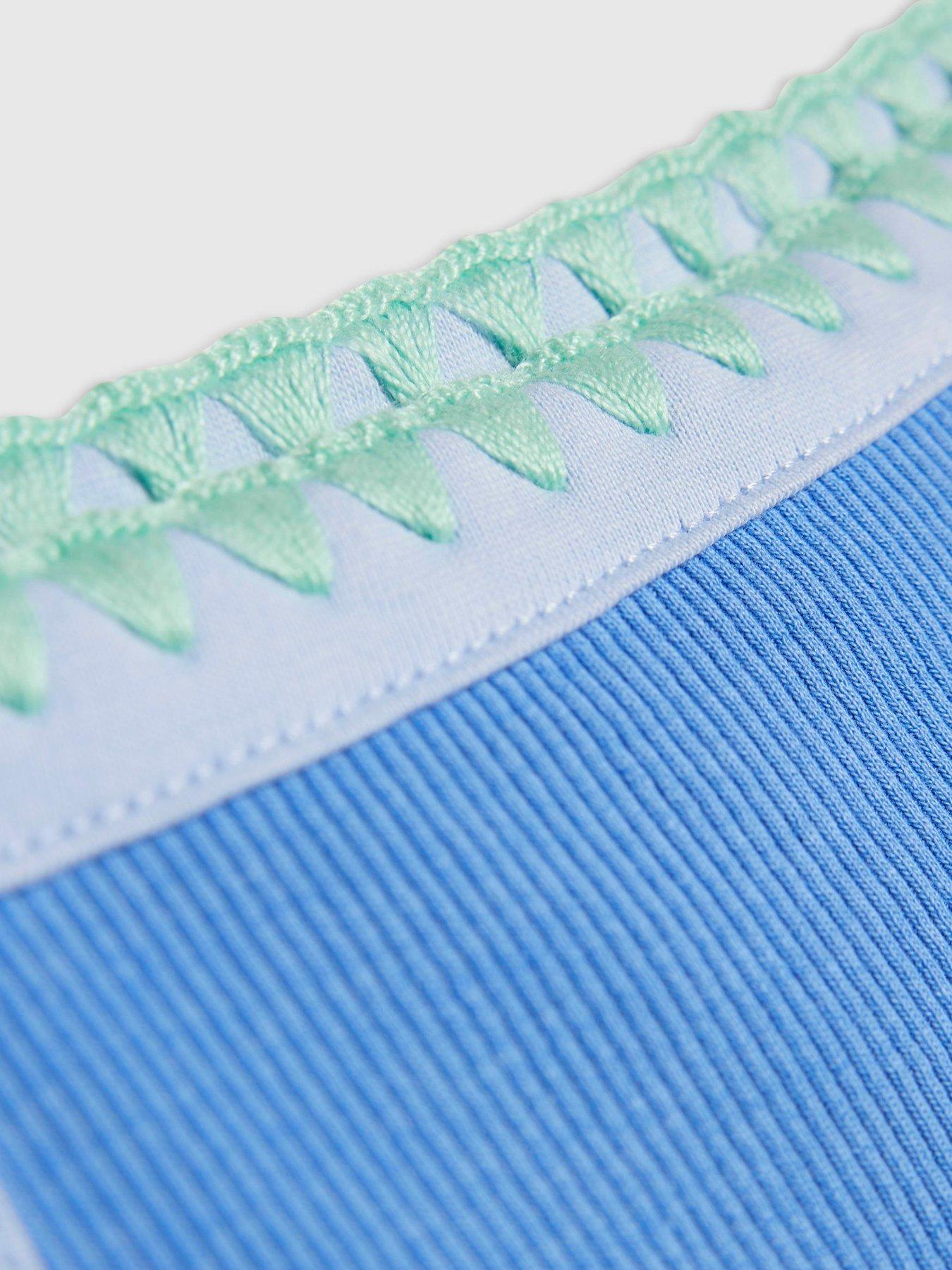 Image 3 of 4 of River Island Older Girls Starfish Whipstitch Cami Dress - Blue