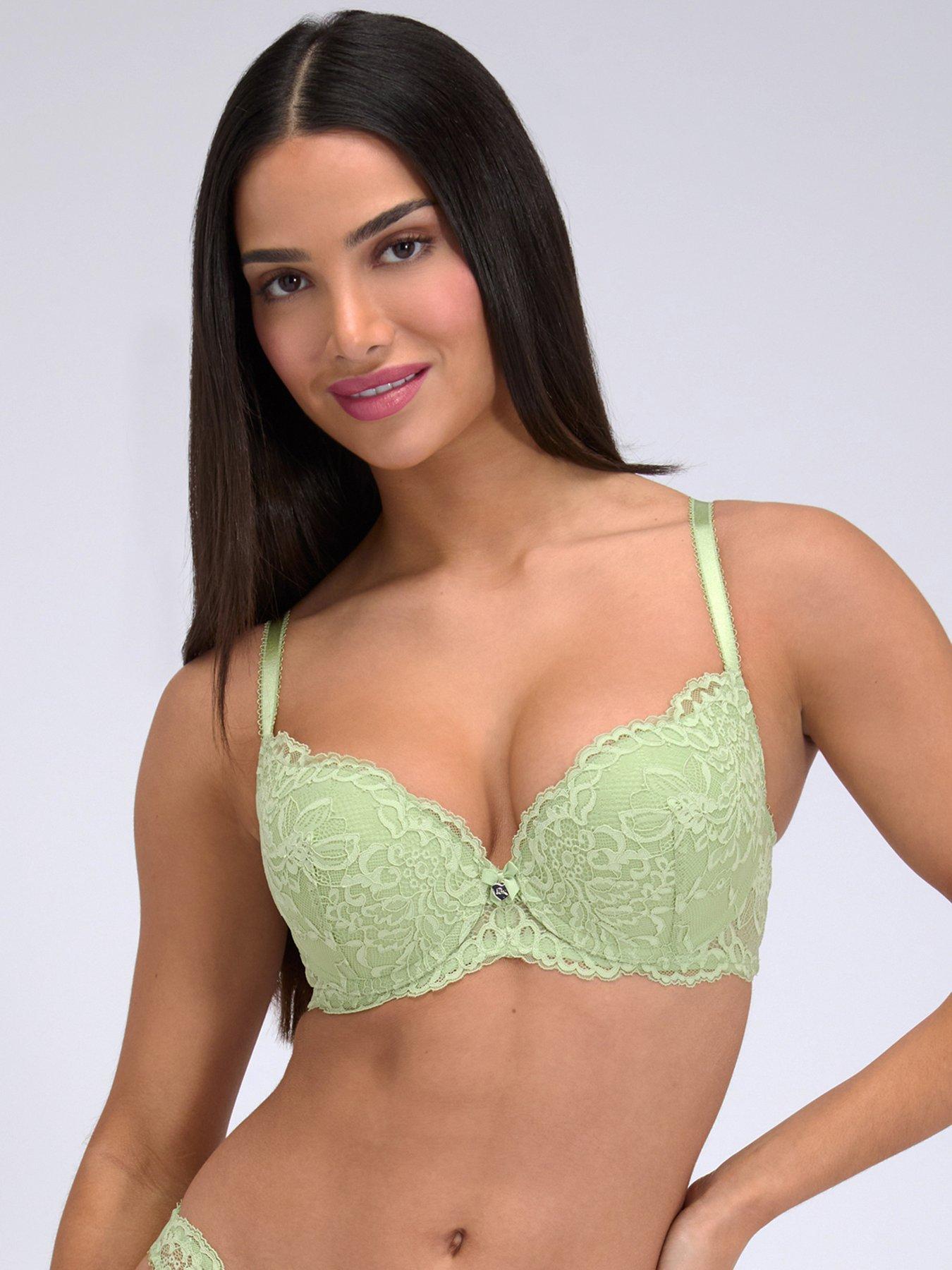 Image 1 of 5 of Boux Avenue Billie Balconette Bra - Pistachio - Green