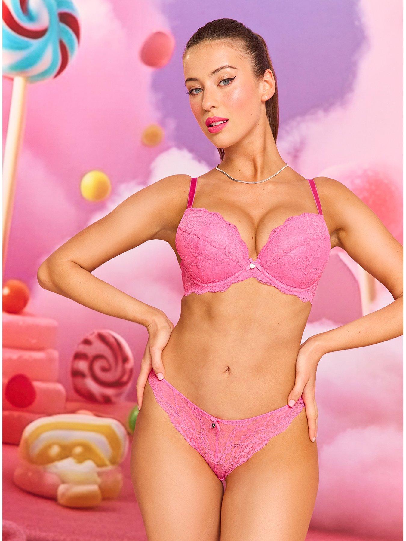Image 1 of 5 of Boux Avenue Mollie 24 Plunge Bra - Hot Pink