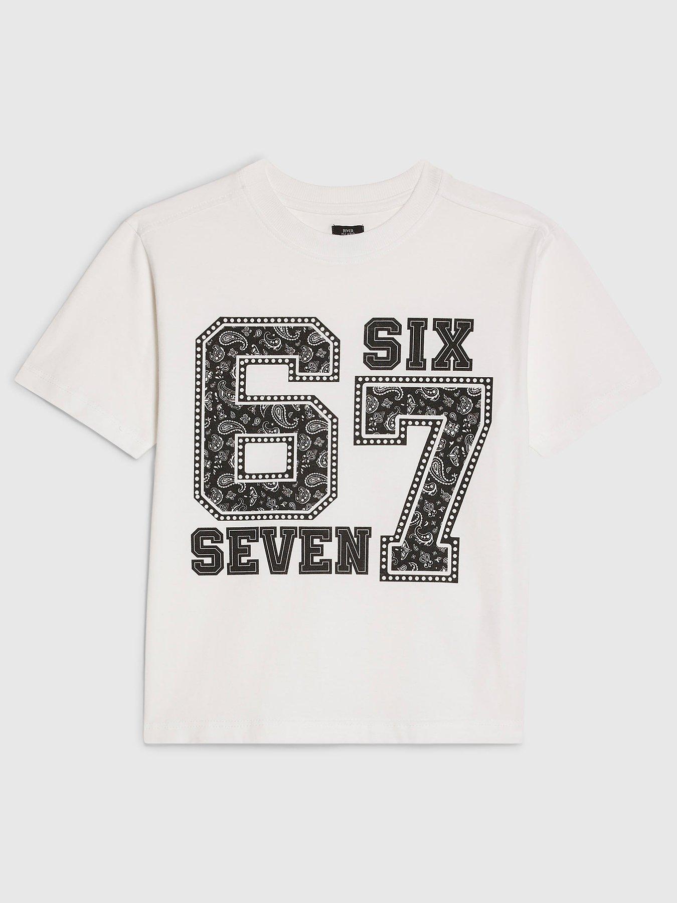 River Island Older Boys 67 Bandana T-Shirt - White