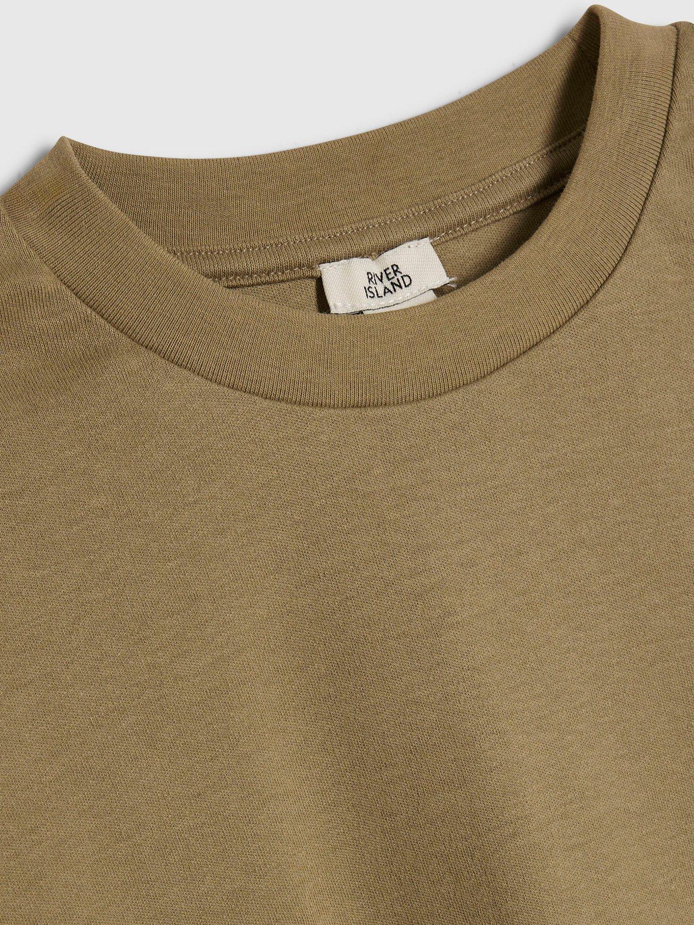 Image 5 of 5 of River Island Boys Ri T-Shirt And Joggers Set - Brown