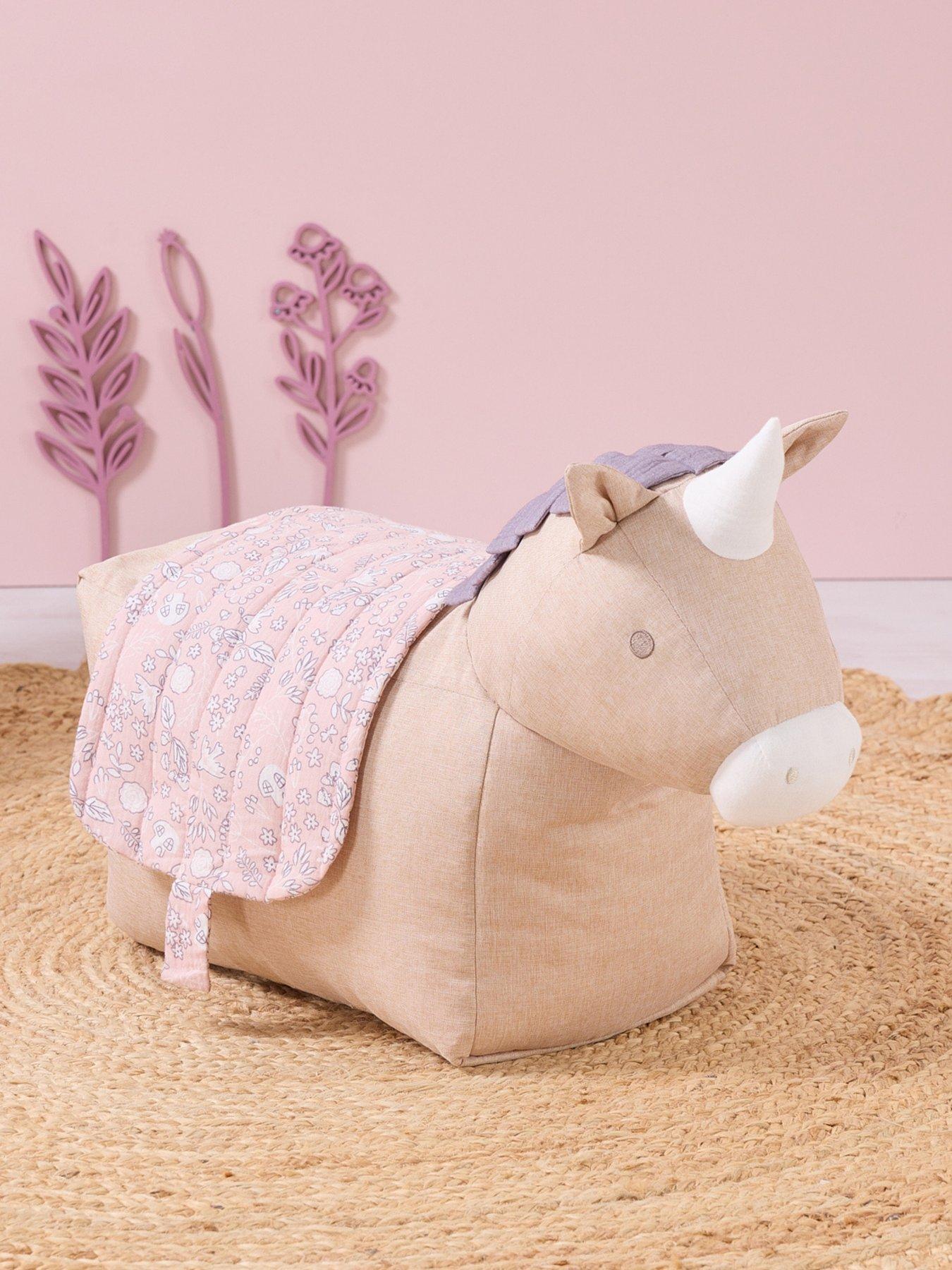 Image 1 of 5 of Tutti Bambini Ride-On Uma Unicorn Beanbag - Tiny Tails
