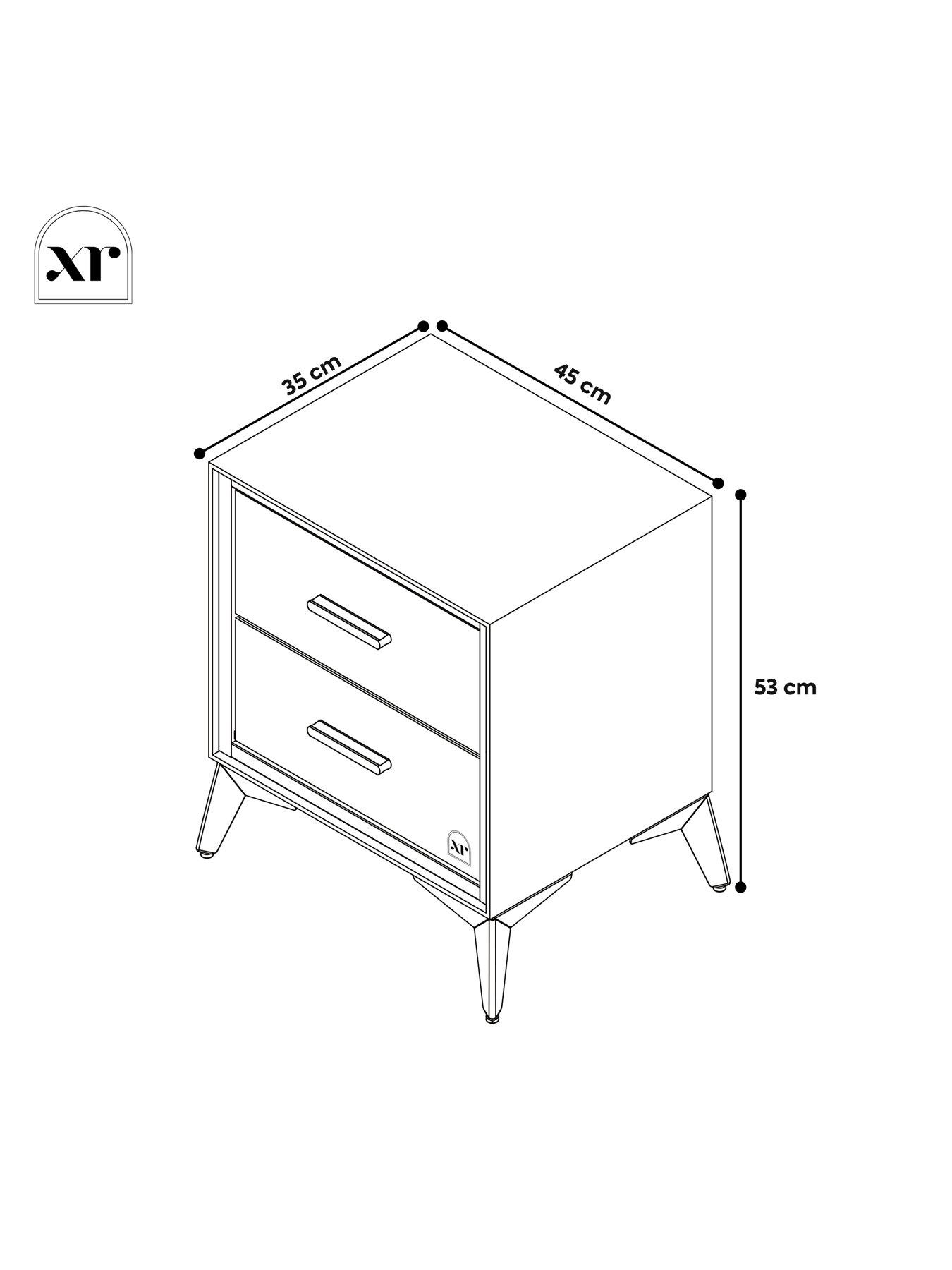 Image 7 of 7 of XR Living Florence Canvas Bedside