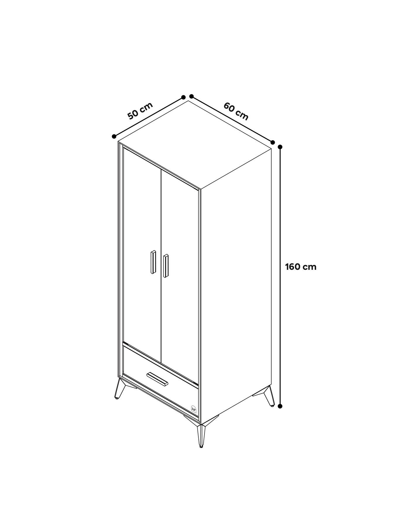 Image 7 of 7 of XR Living Florence Canvas Wardrobe