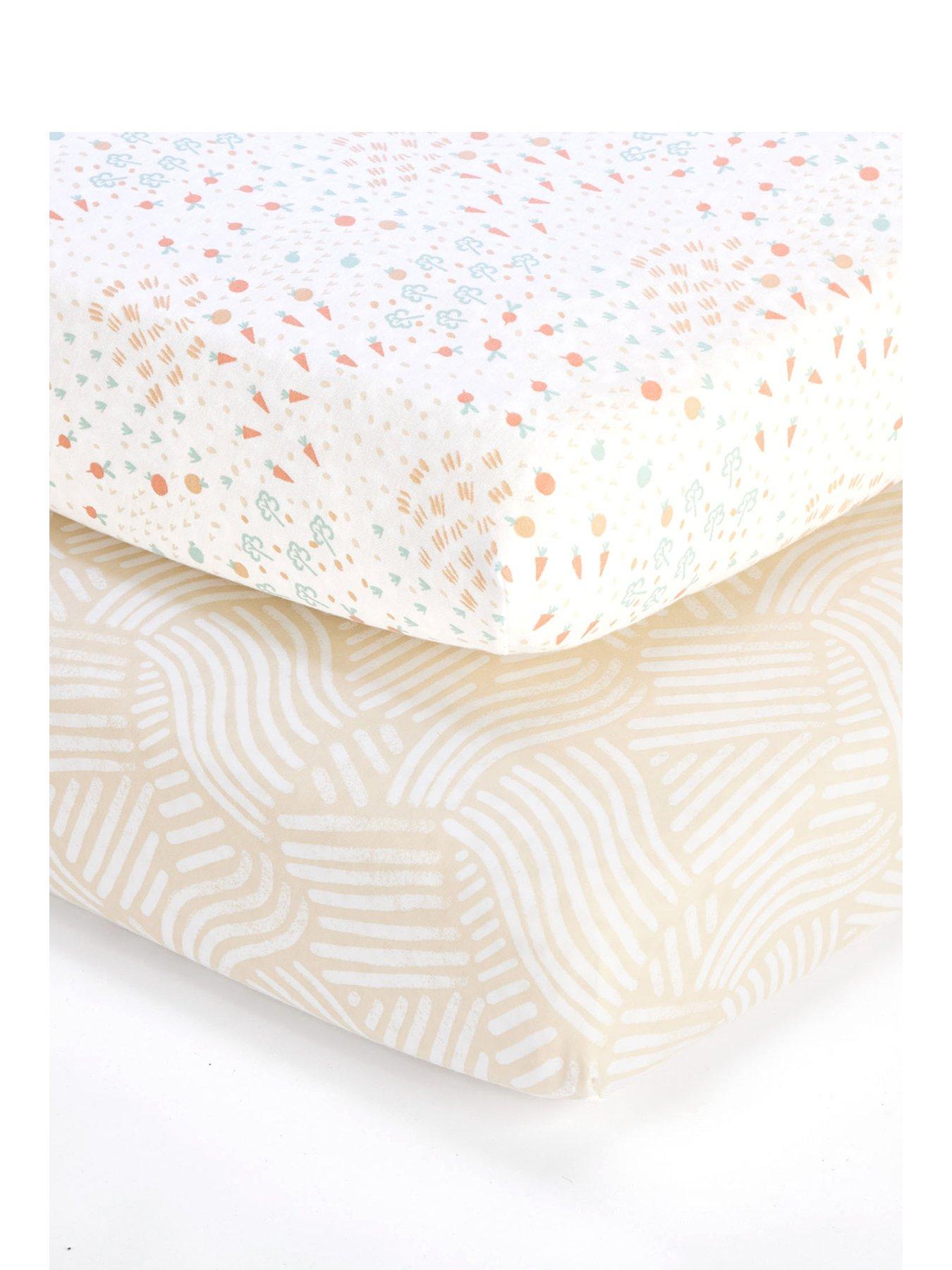 Image 2 of 5 of Tutti Bambini Bedside Crib Fitted Sheets 2 Pack - Good Life